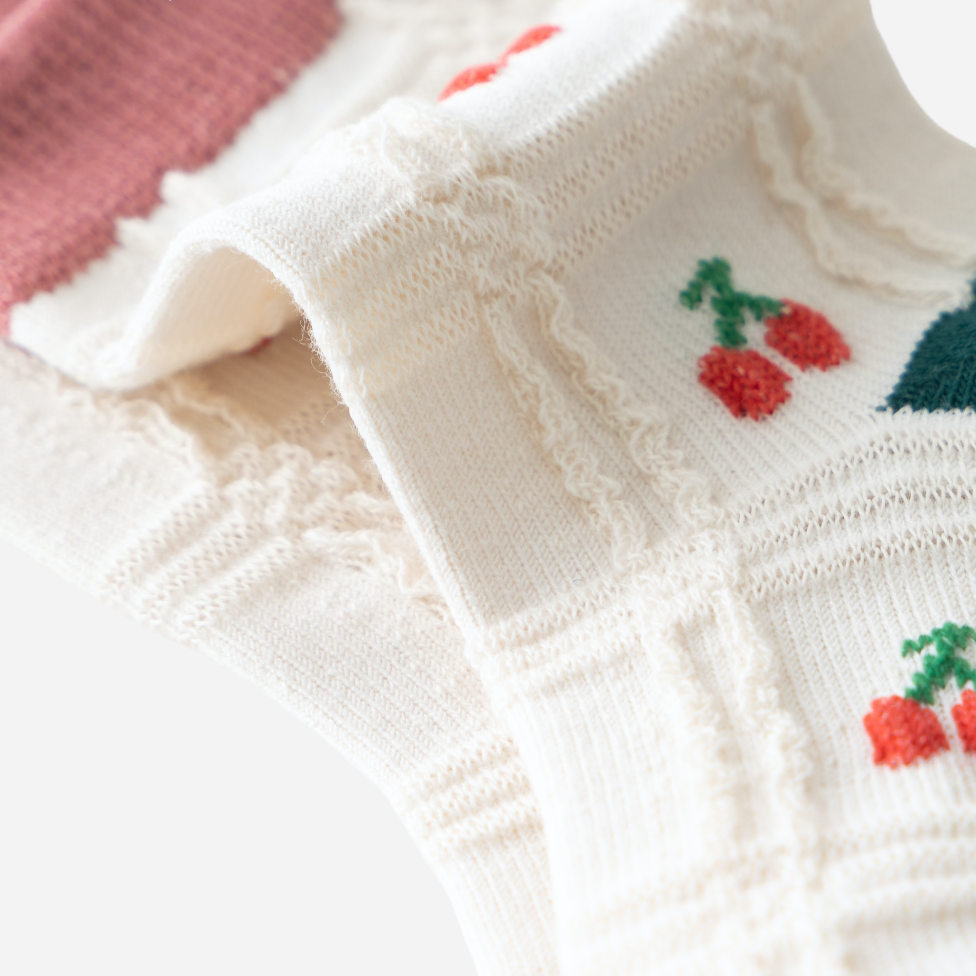 Kid's Girls' Bear & Berry Crew Socks - 5 Pairs