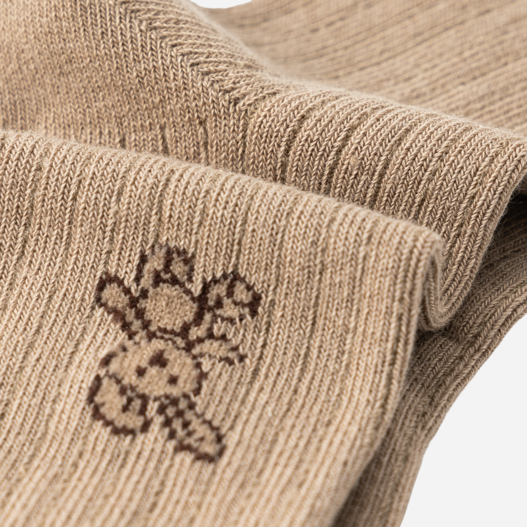 Kid's Neutral Ribbed Crew Socks 5 - Pairs