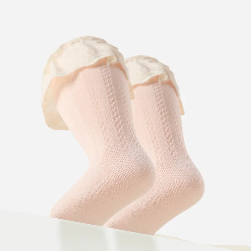 Babies Victorian Lace Knee Highs-3 Pairs