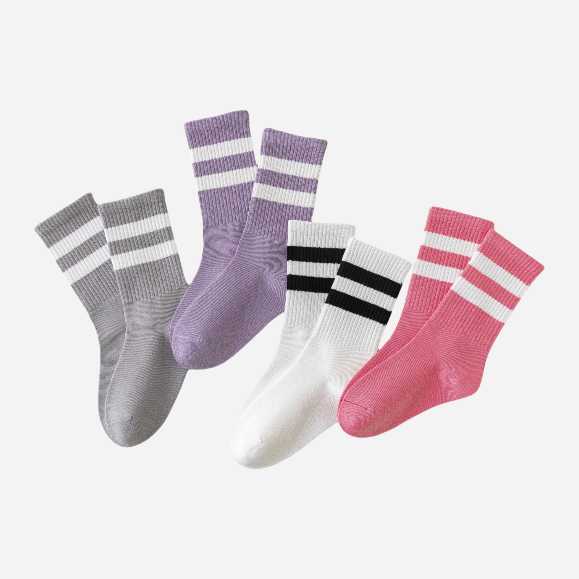 Kid's Varsity Pop Crew Socks - 4 Pairs