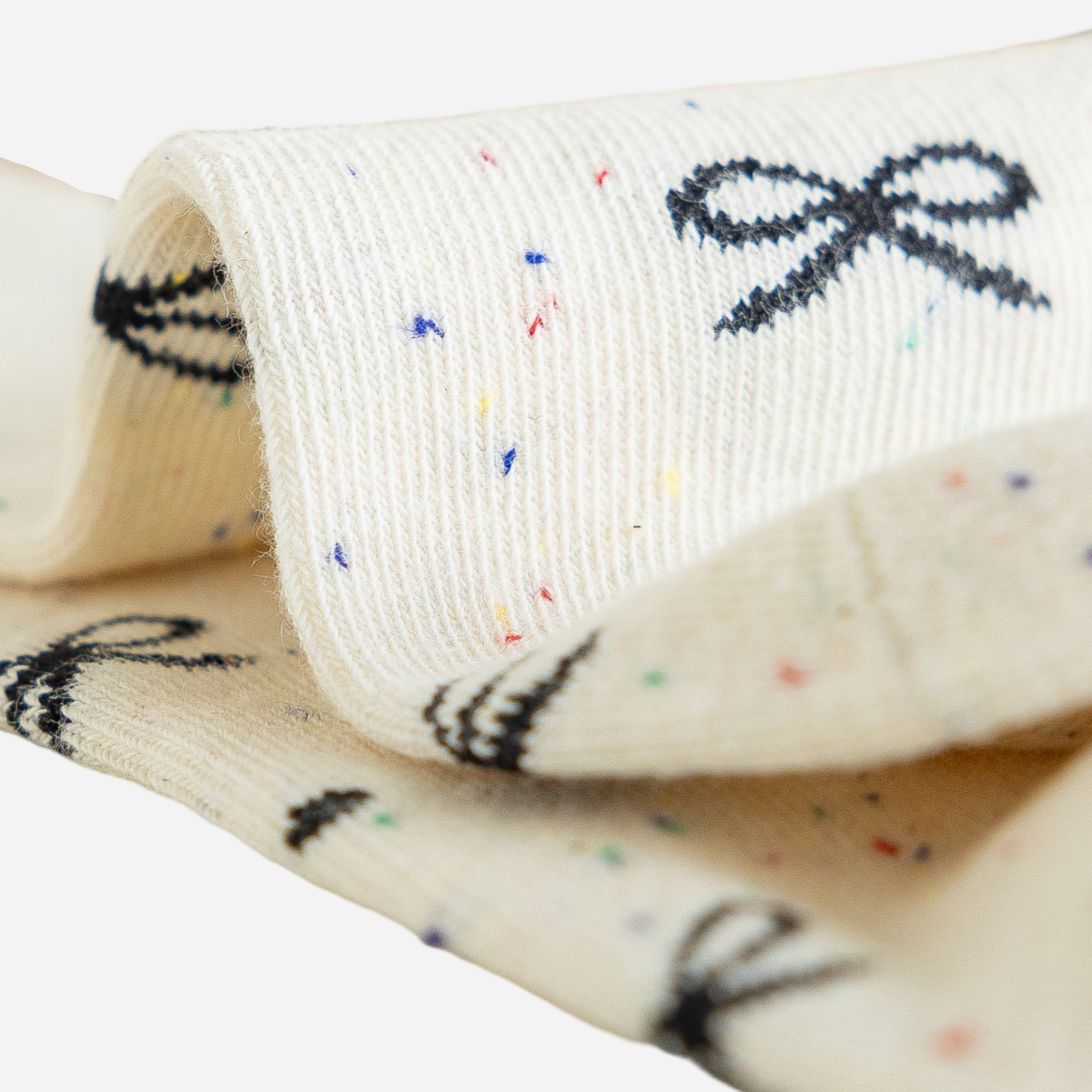 Kid's Confetti Bow Crew Socks - 5 Pairs