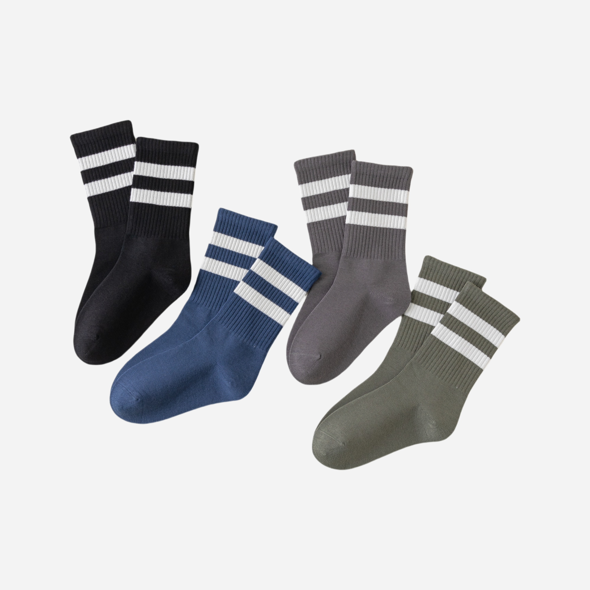 Kid's Heathered Varsity Socks - 4 Pairs