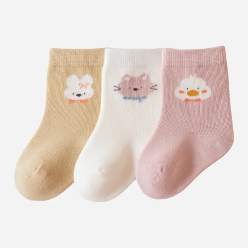 Babies Barnyard Buddies Socks-3 Pairs