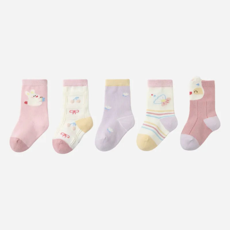 Babies The Spring Blossom Socks-5 Pairs