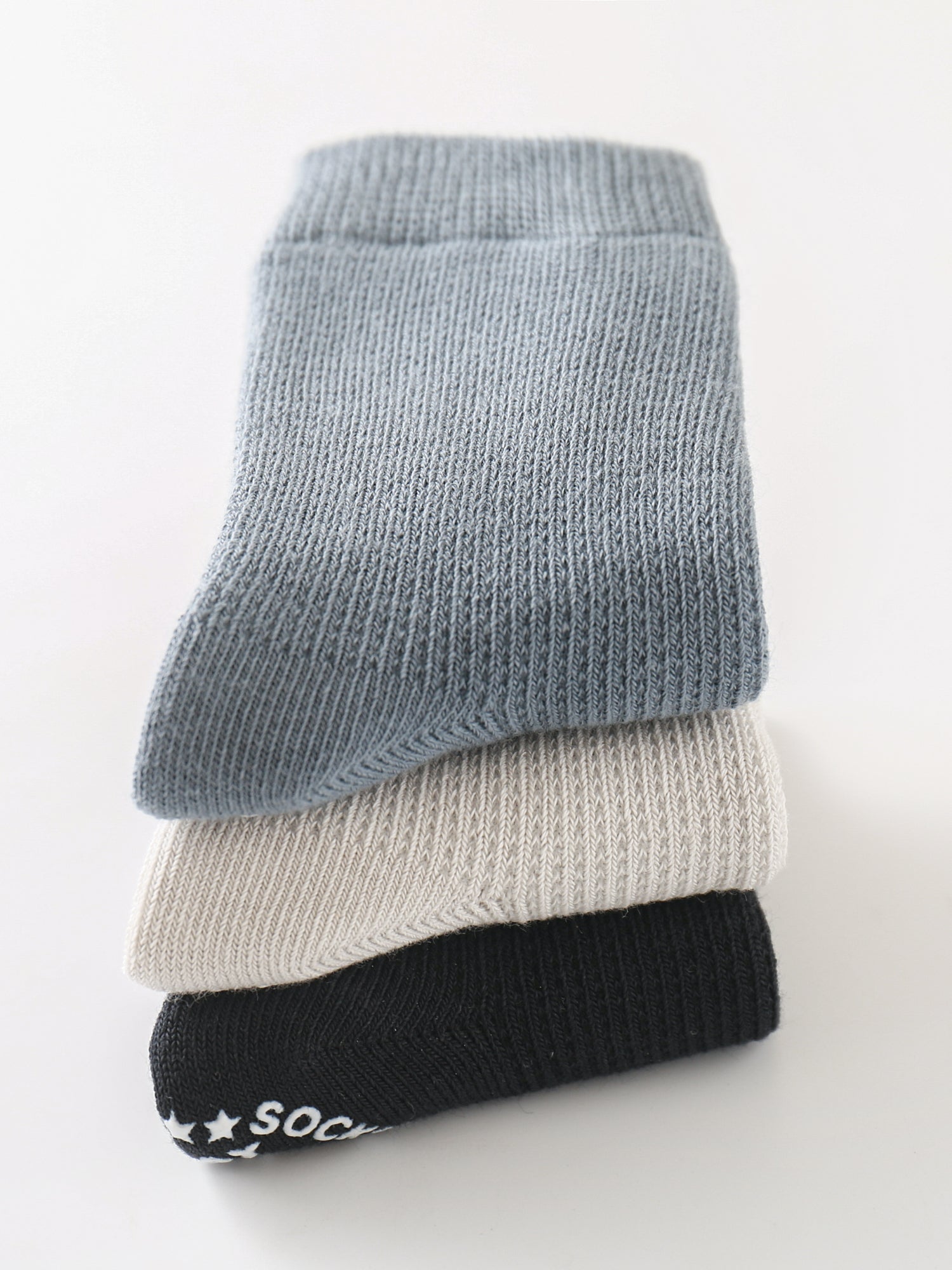 Babies' Non-Slip Socks with Bear Grips-3 Pack