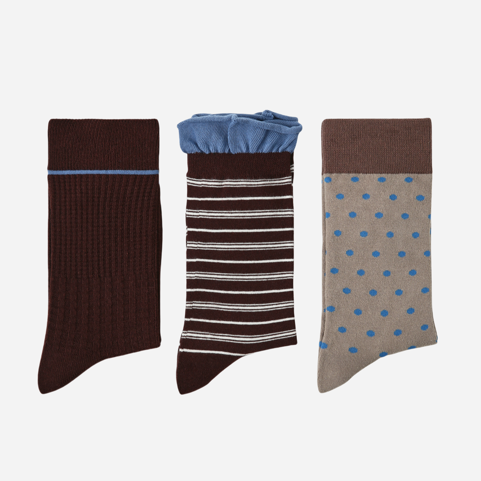 Women's Mocha & Cerulean Trio-3 Pack