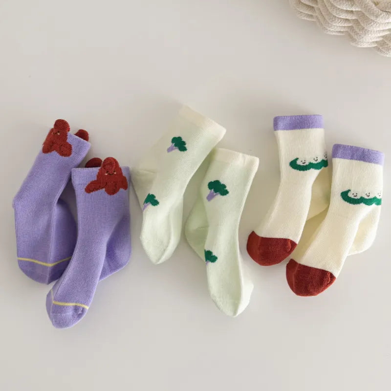 Babies Octopus'S Garden Socks-3 Pairs