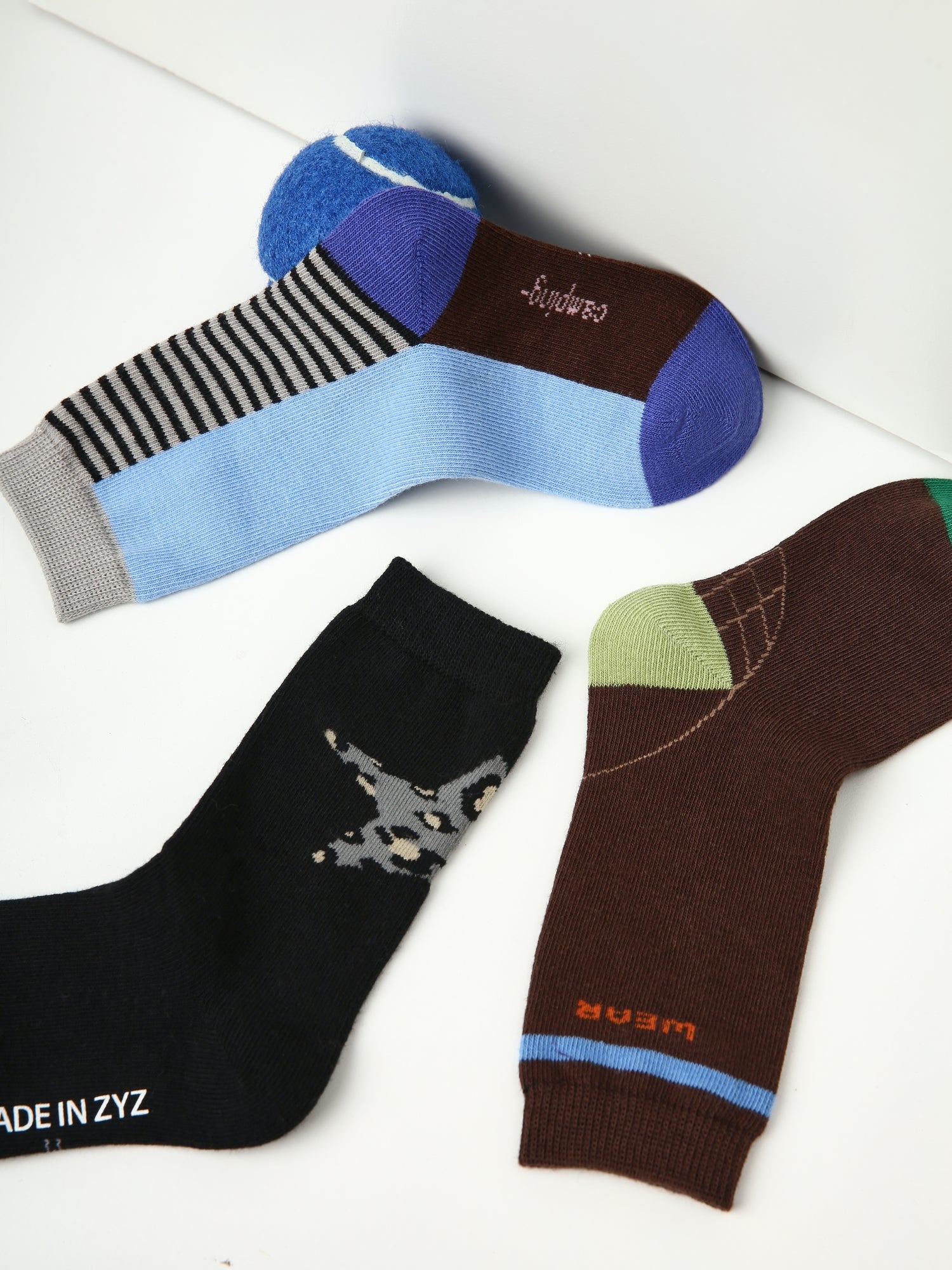 Kids' Compass Star Ribbed Sock-4 Pack