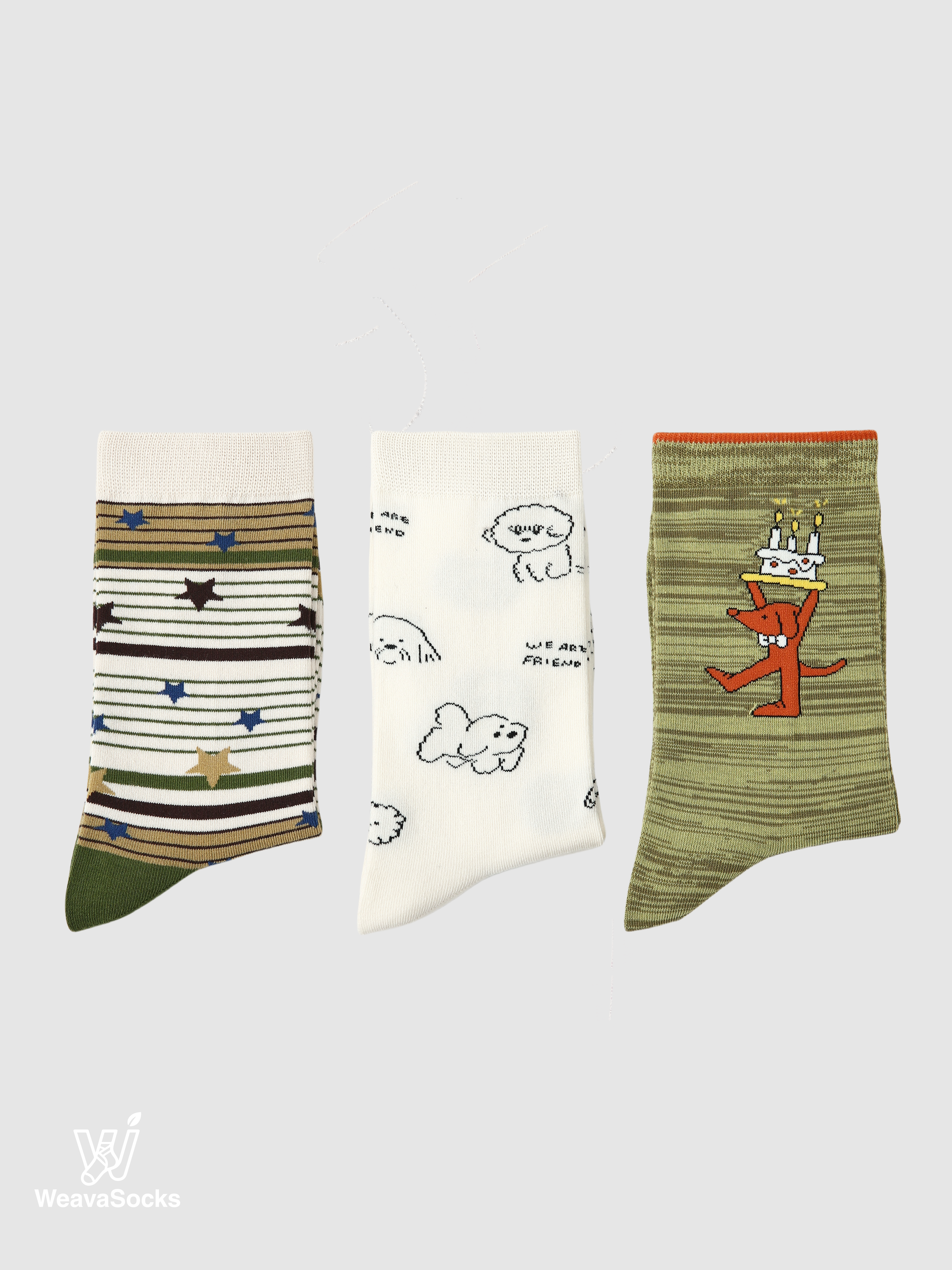 Women's Frosted Sage Pup-3 Pack