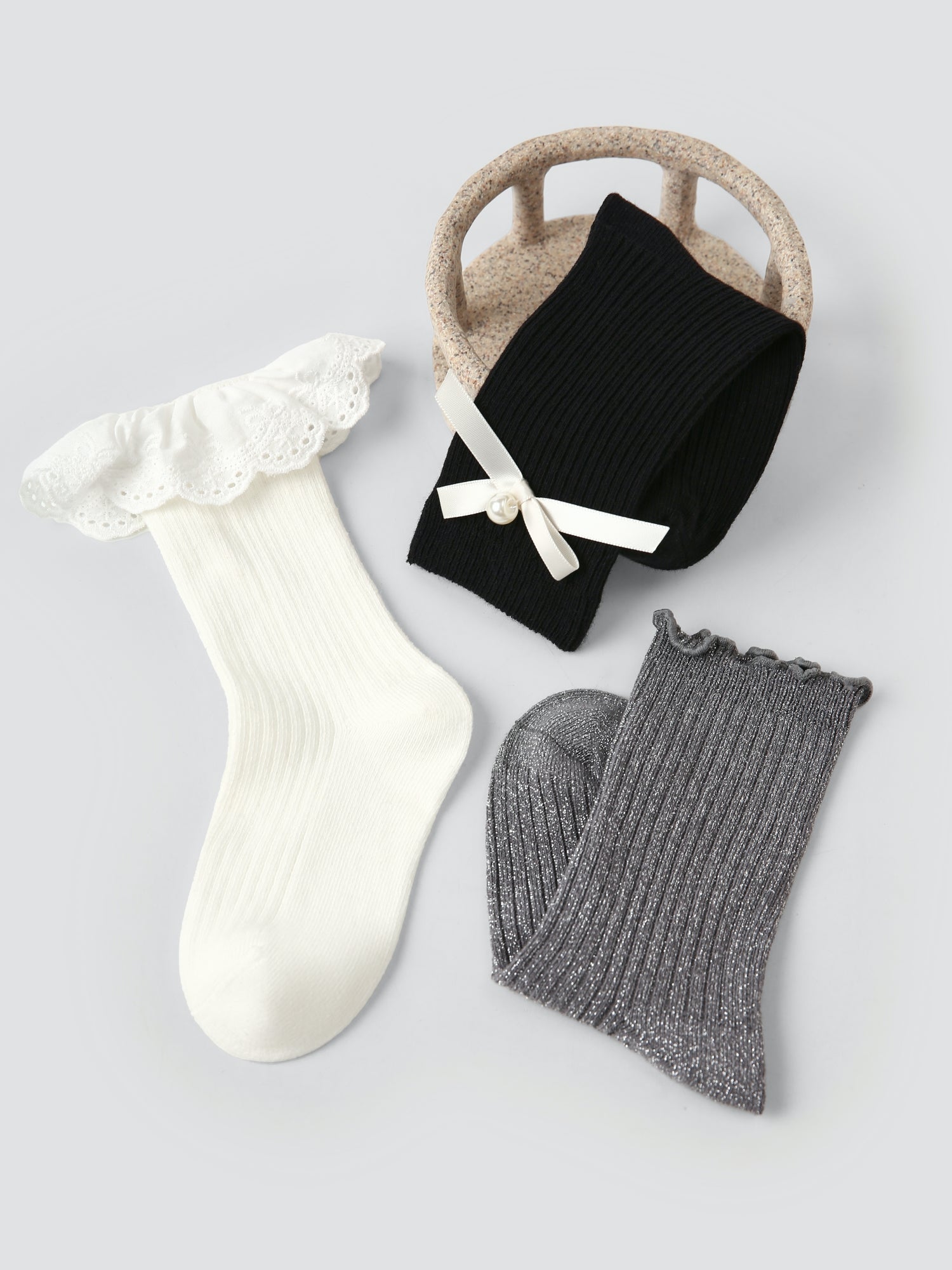 Kids' Monochrome Elegance-3 Pack