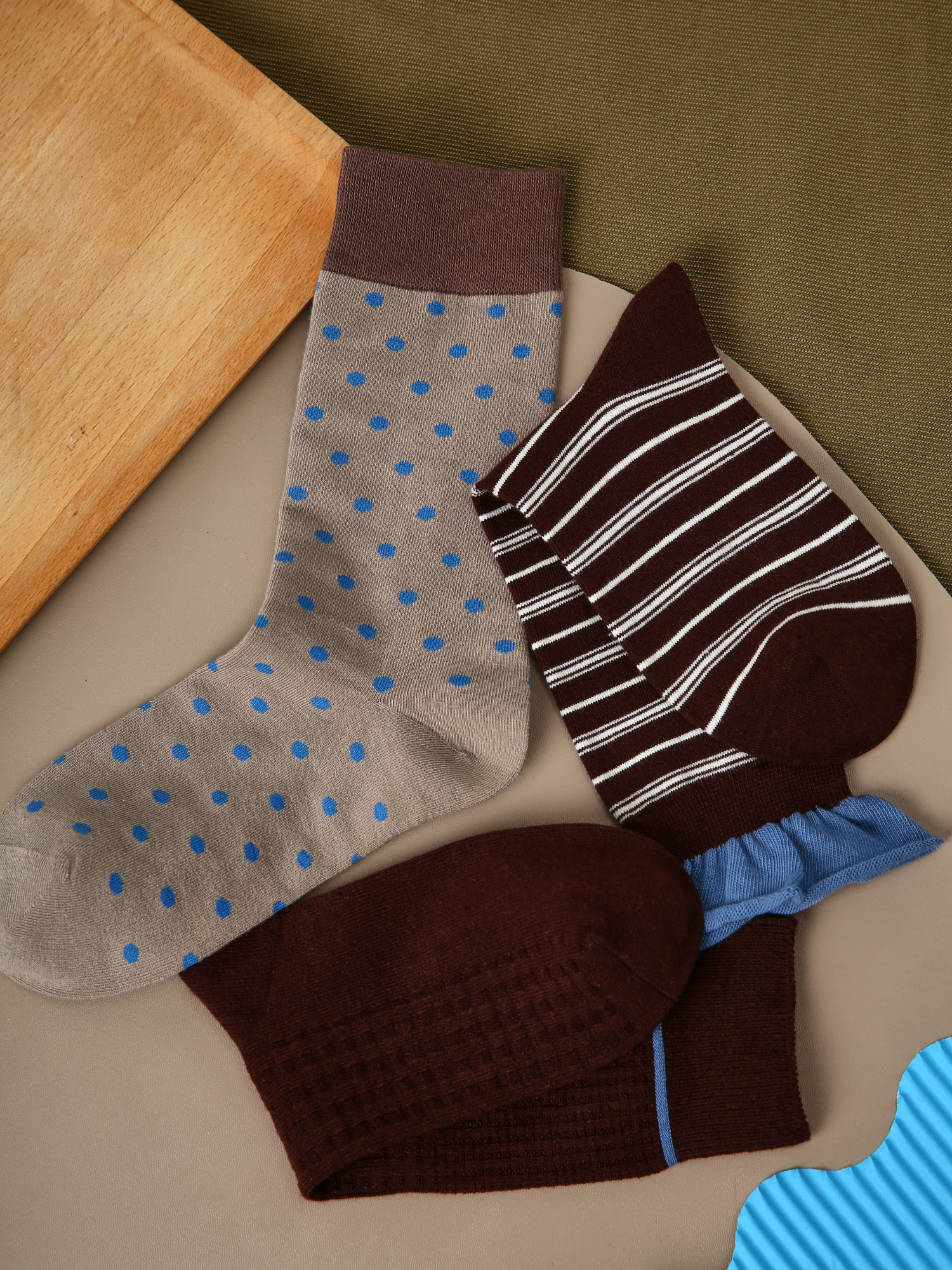 Women's Mocha & Cerulean Trio-3 Pack