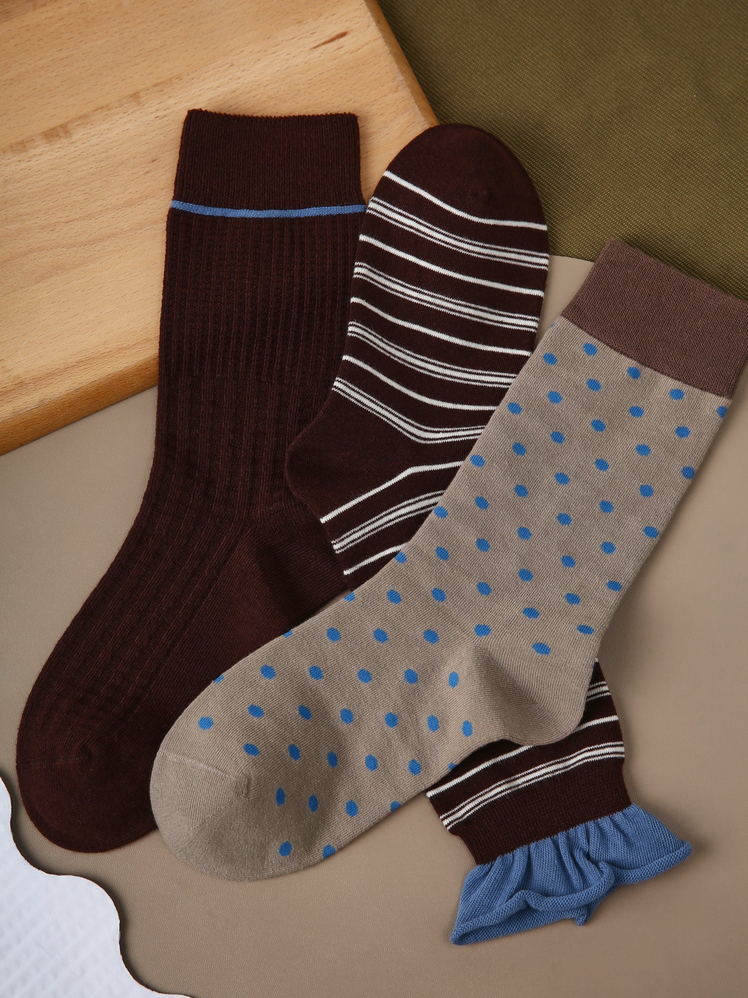 Women's Mocha & Cerulean Trio-3 Pack