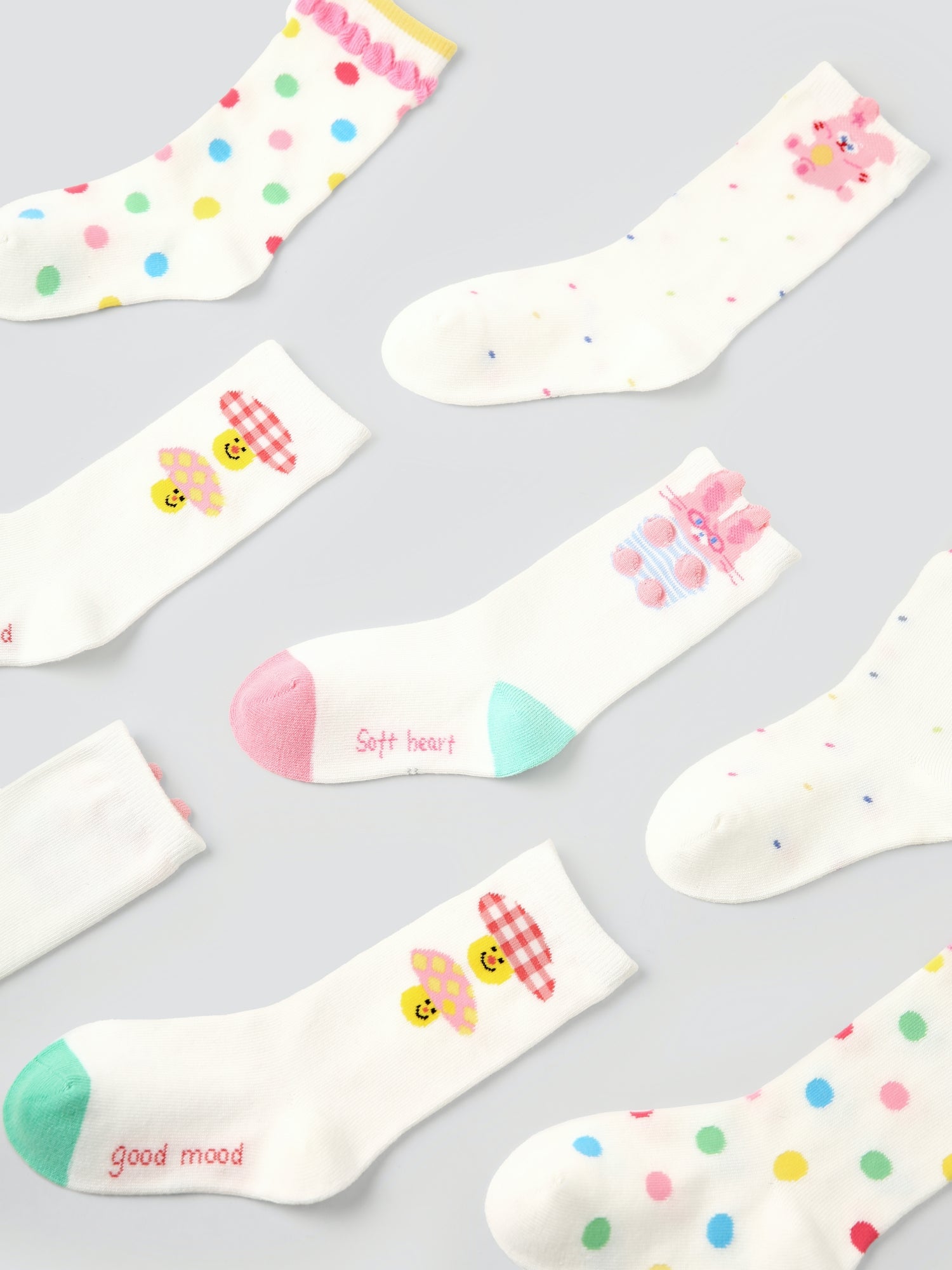 Kids' Bunny & Dots-4 Pack