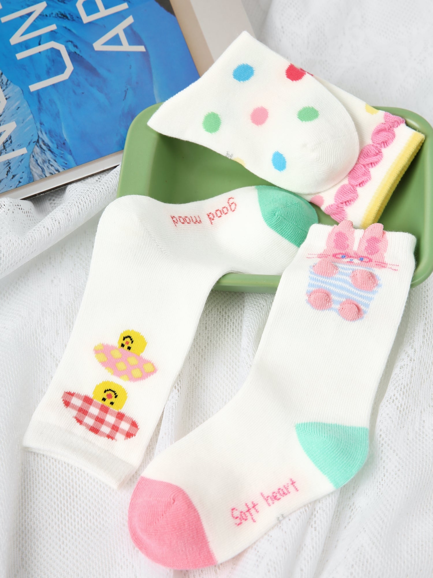 Kids' Bunny & Dots-4 Pack