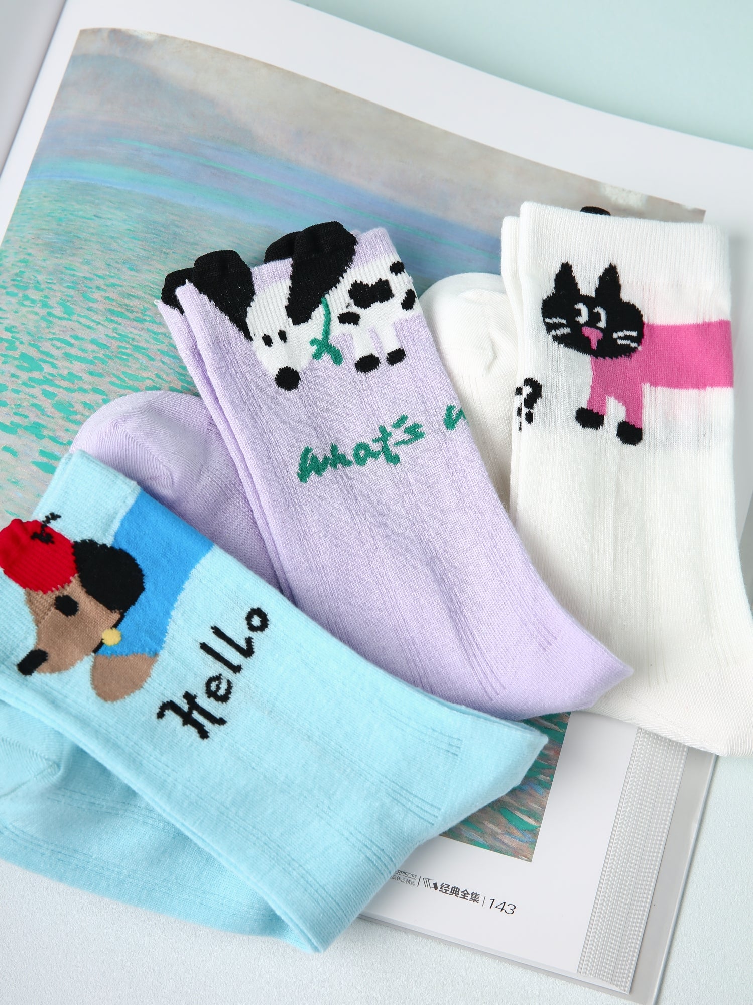 Women's Pastel Paws-3 Pack