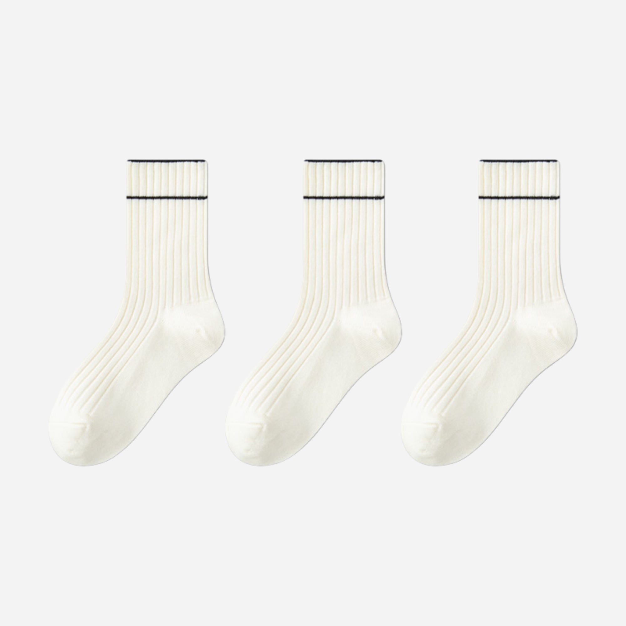 Kid's Modern Basic Crew Socks - 3 Pairs