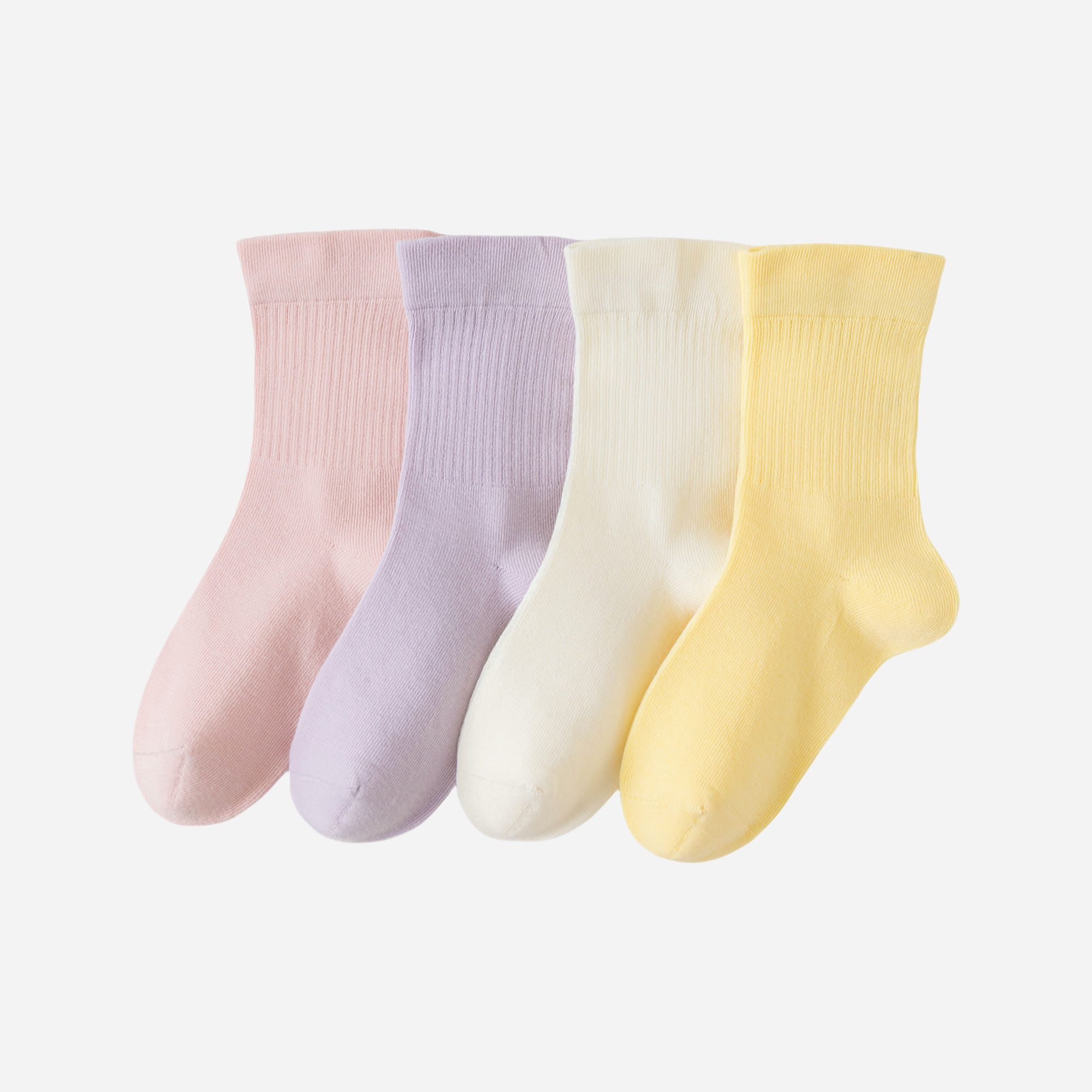 Kid's Classic Cotton Socks - 4 Pairs