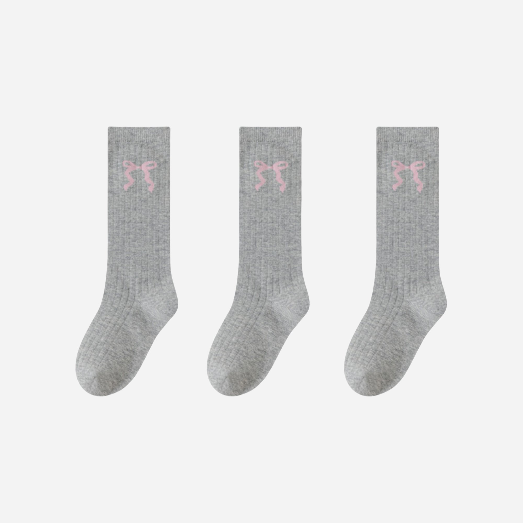 Kid's Preppy Embroidered Knee Socks - 3 Pairs