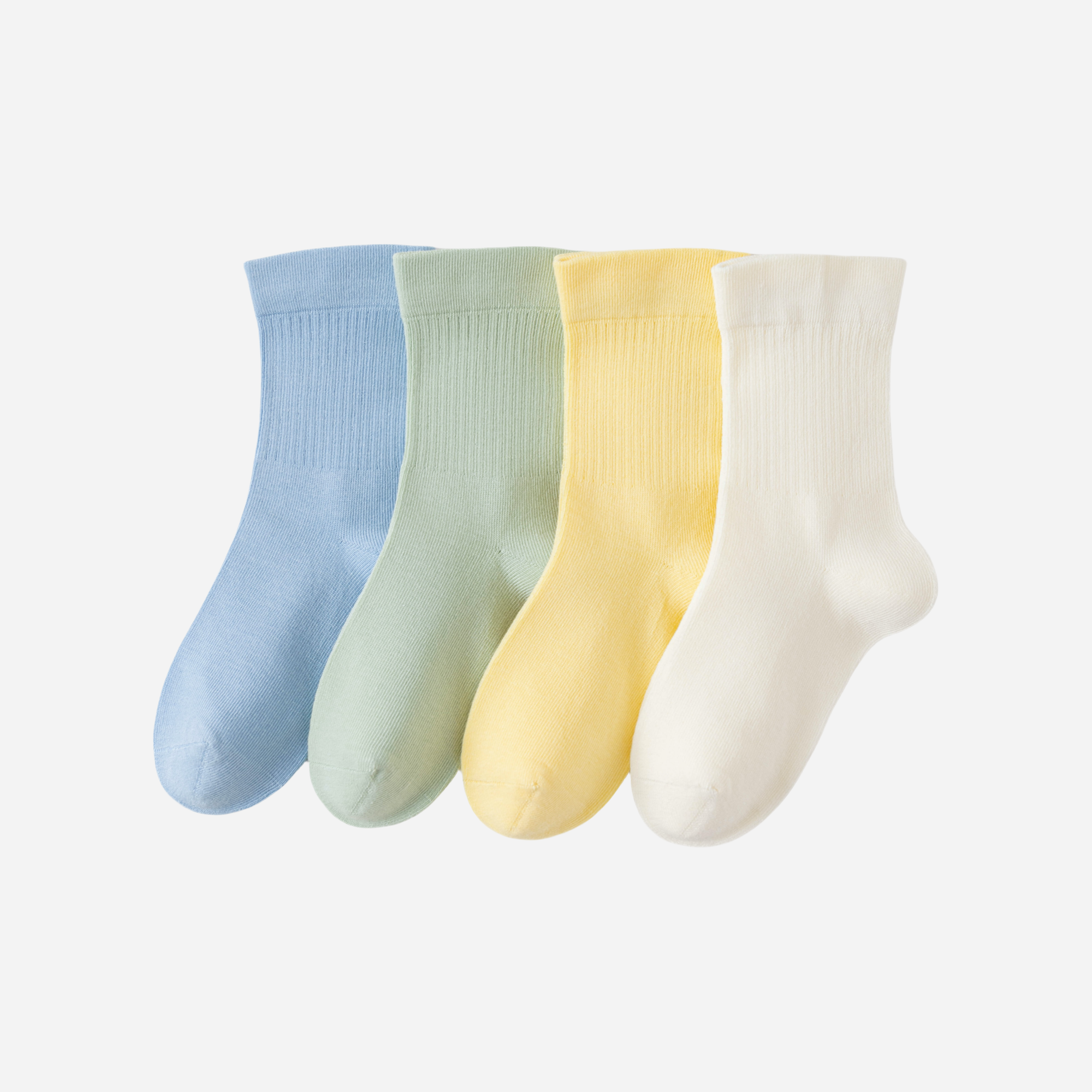 Kid's Classic Cotton Socks - 4 Pairs