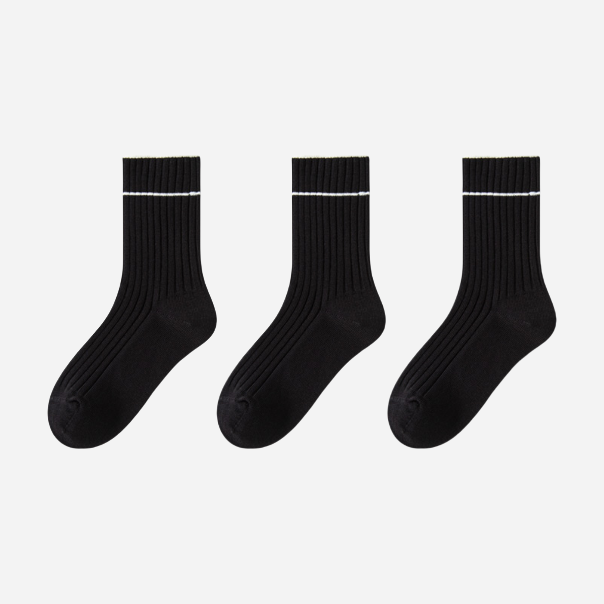 Kid's Modern Basic Crew Socks - 3 Pairs