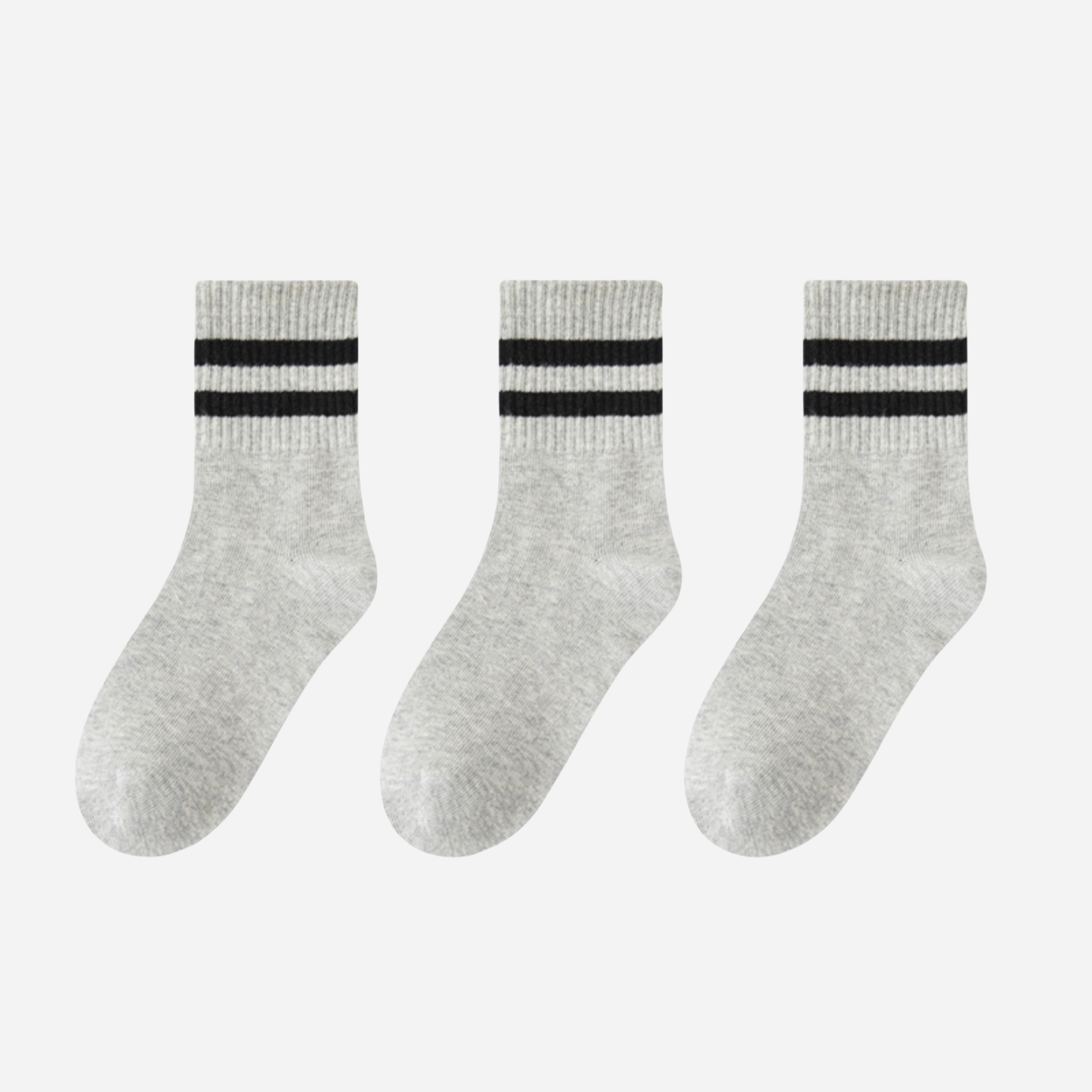 Kid's Retro Stripe Crew Socks - 3 Pairs