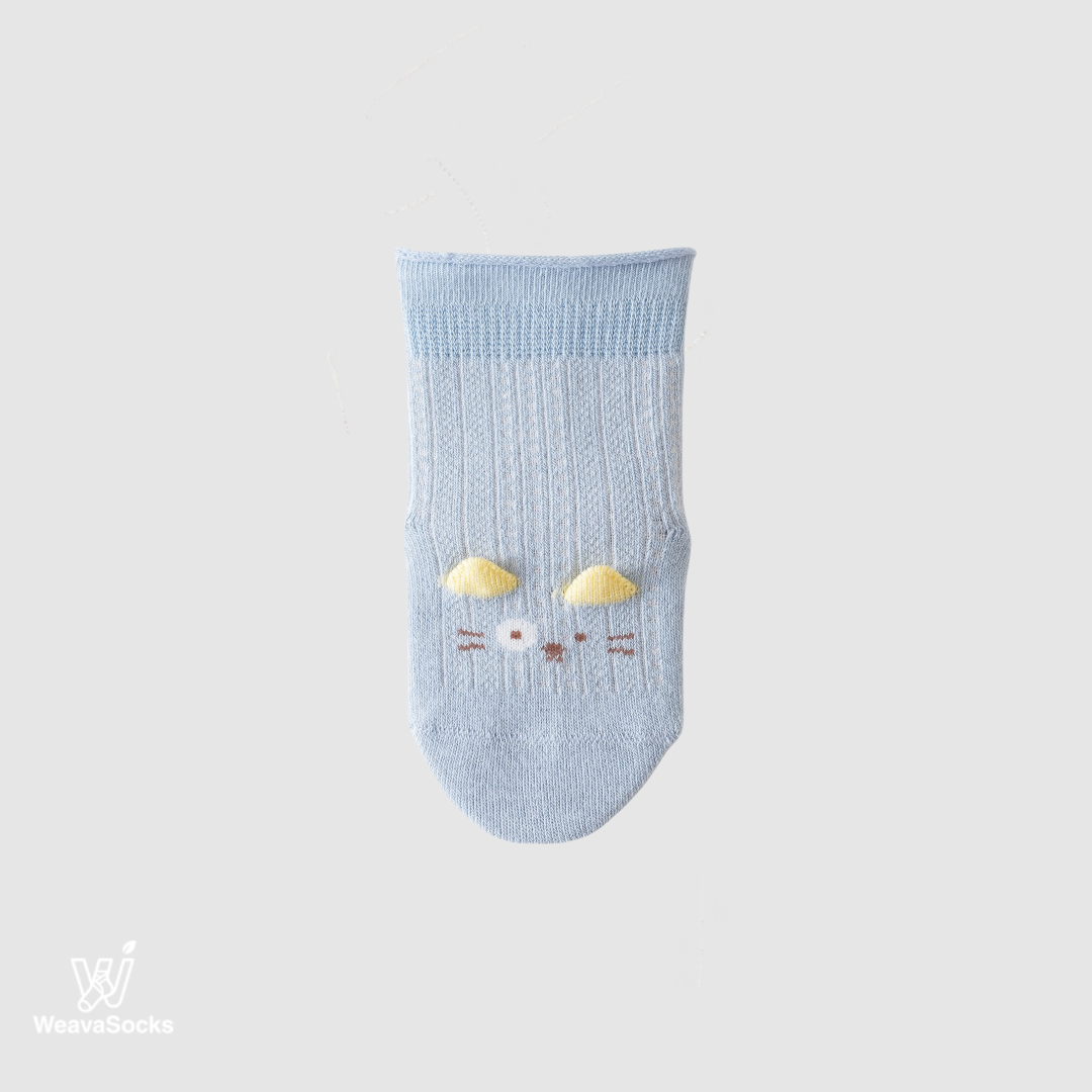 Babies' Ankle Socks with Perky 3D Ears-1 Pack