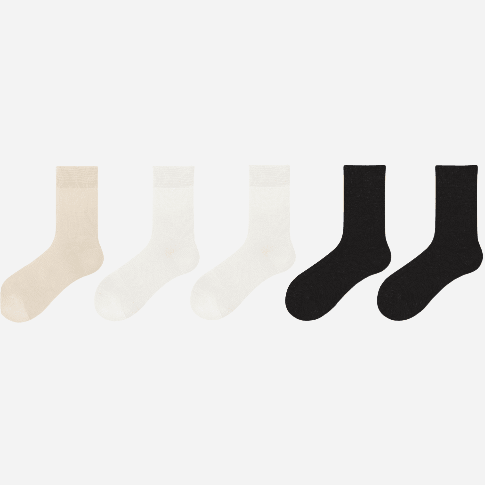 Women's Everyday Cotton Crew Socks - 5 Pairs - Weavasocks