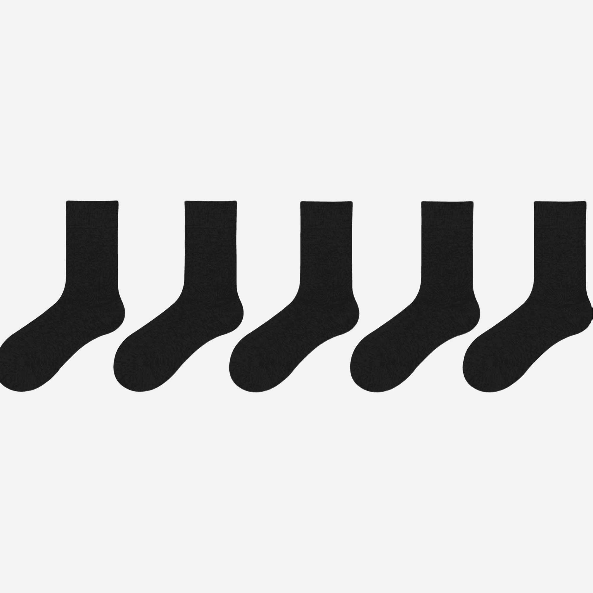 Women's Everyday Cotton Crew Socks - 5 Pairs - Weavasocks