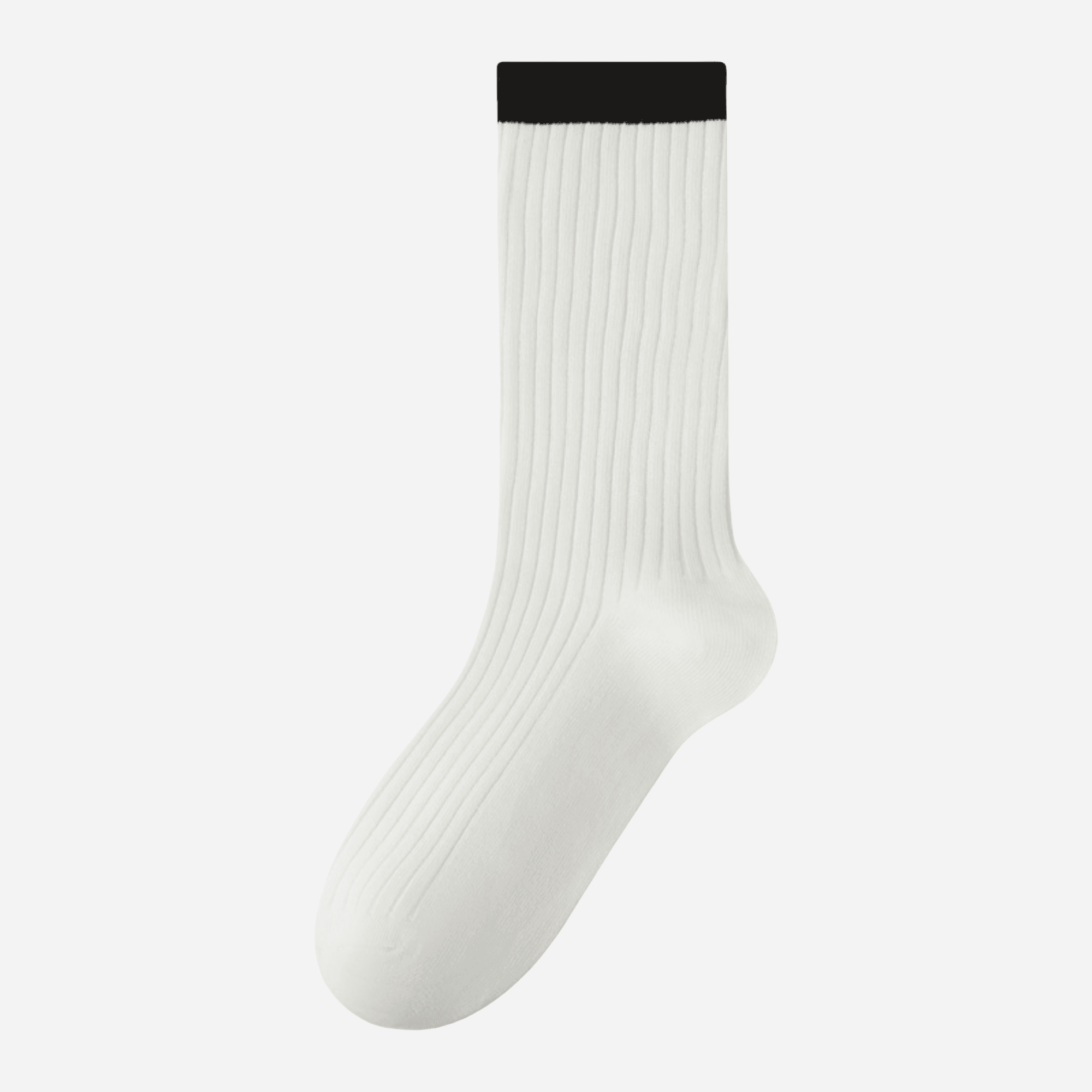 Women's Colorblock Cuff Ribbed Crew Socks - Single Pair