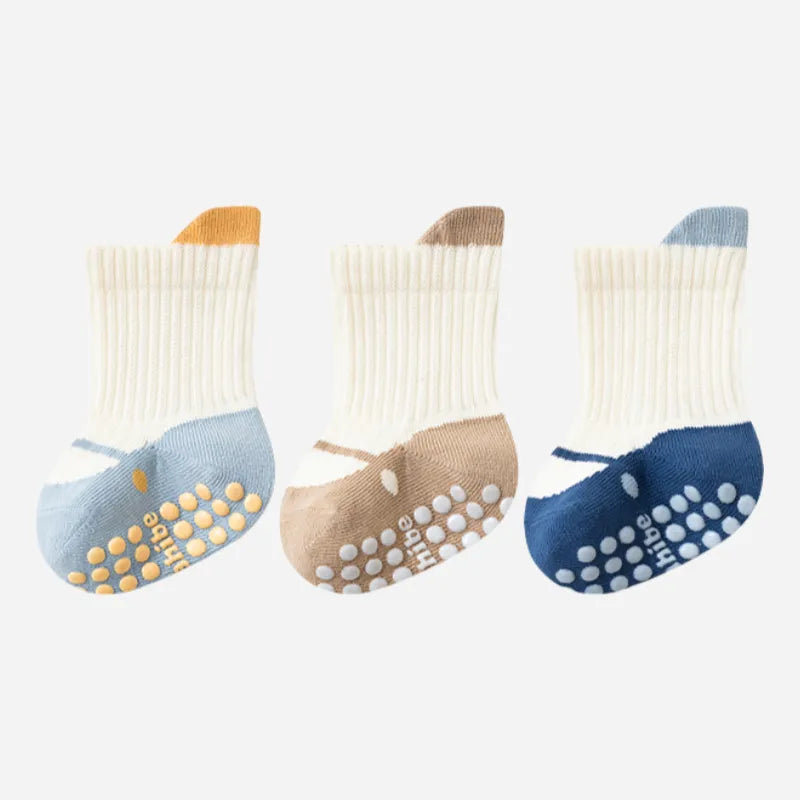 Babies Joyful Grip Socks-3 Pairs