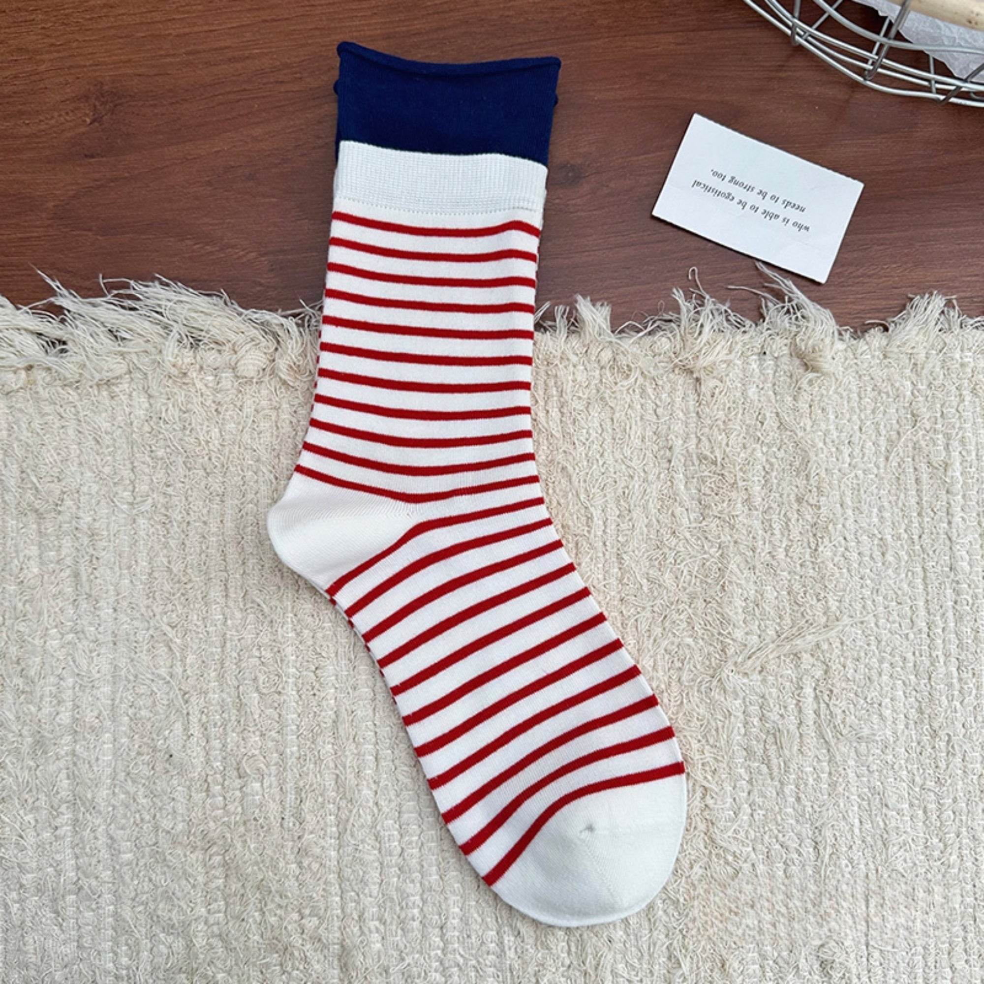 Women's Varsity Stripe Athleisure Socks - Single Pair