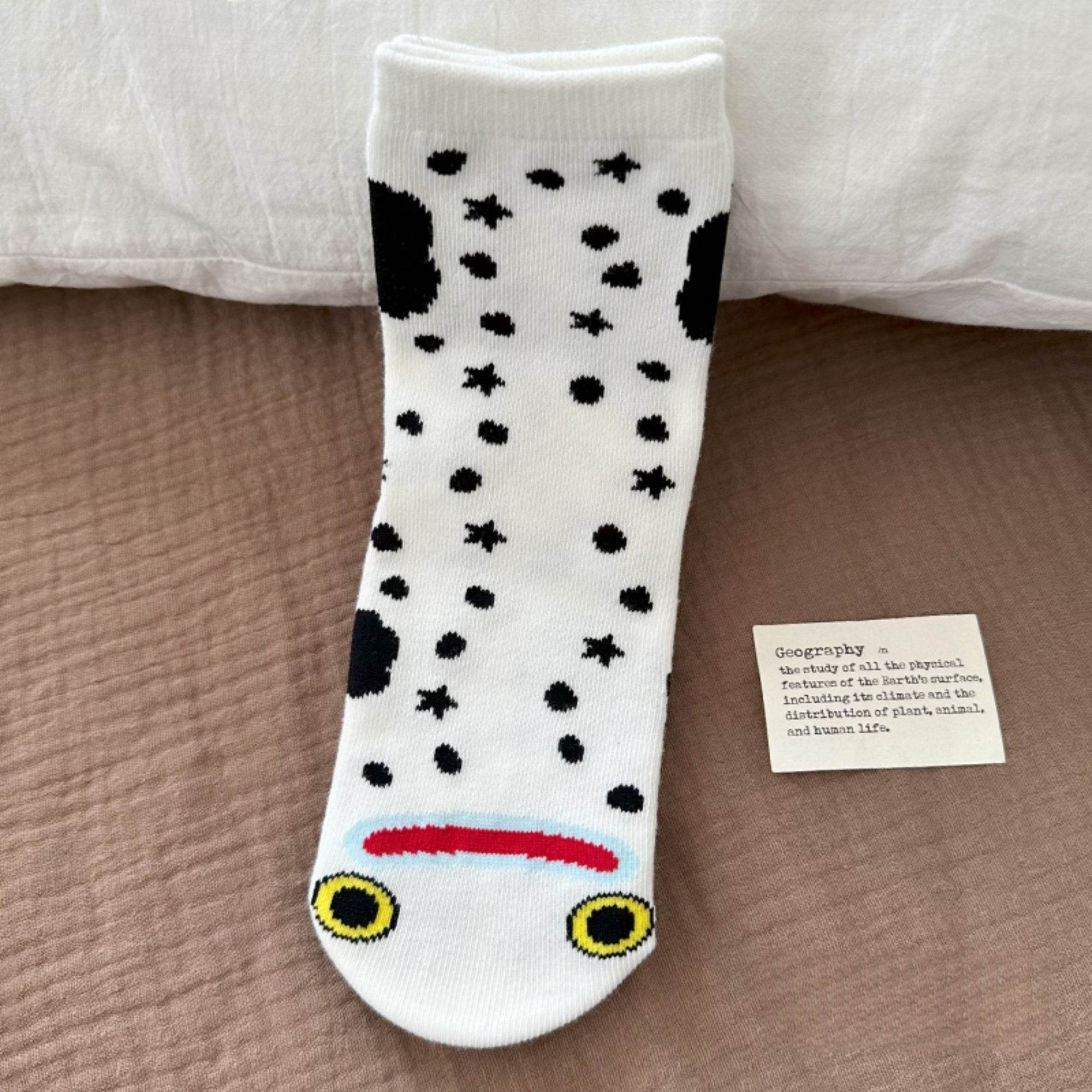 Women's Quirky Eel Combed Cotton Socks - Single Pair