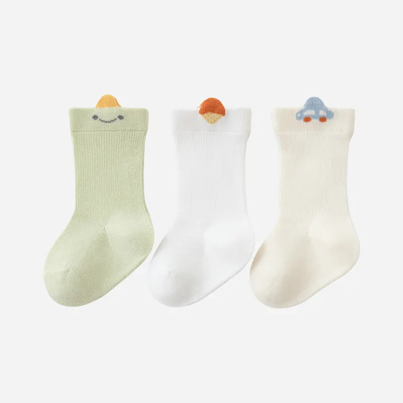 Babies Peekaboo Tab Socks-3 Pairs