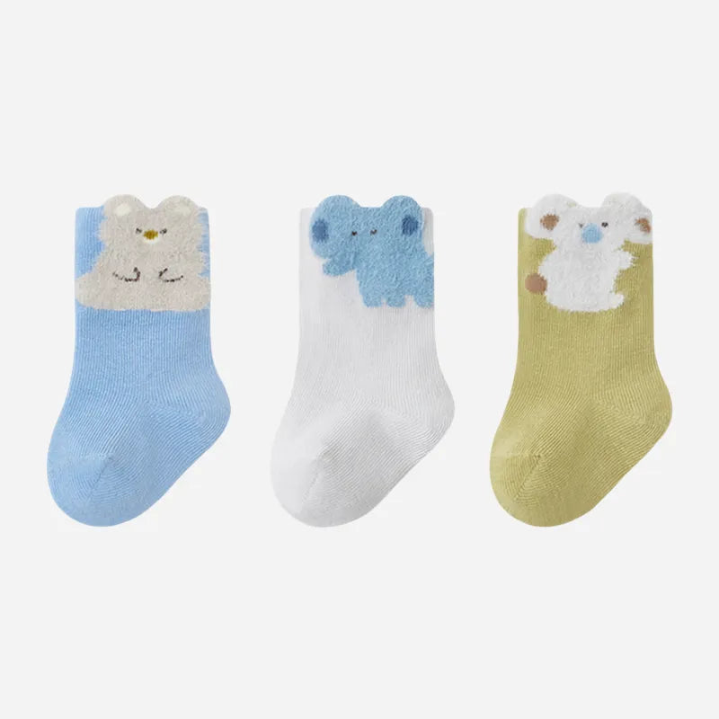 Babies Petting Zoo Socks-3 Pairs
