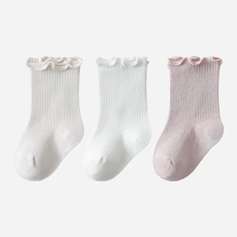 Babies The Ruffle Cuff Basics-3 Pairs