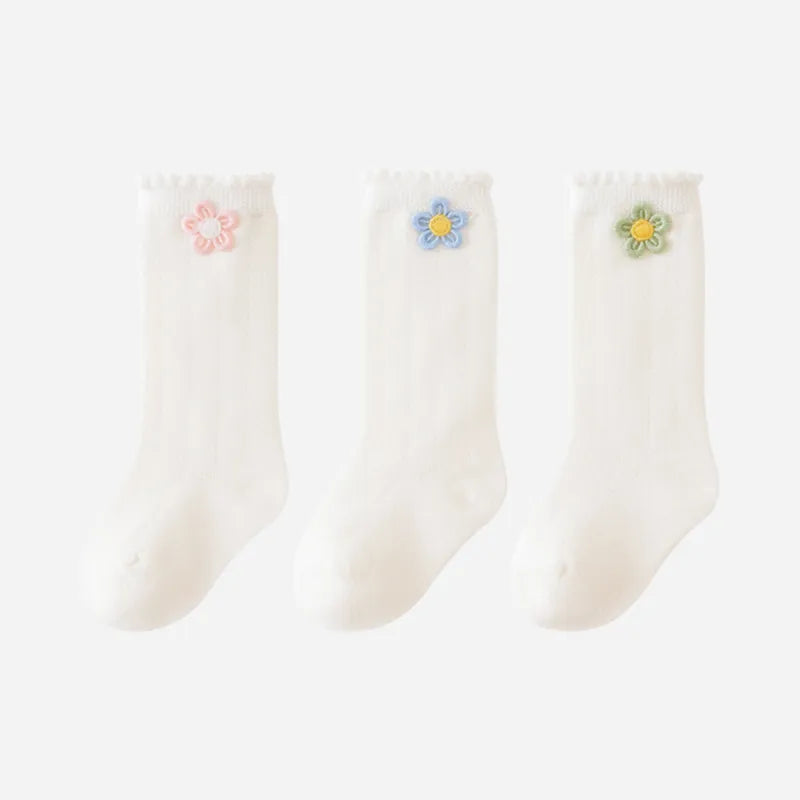Babies The Daisy Chain Knee-Highs-3 Pairs