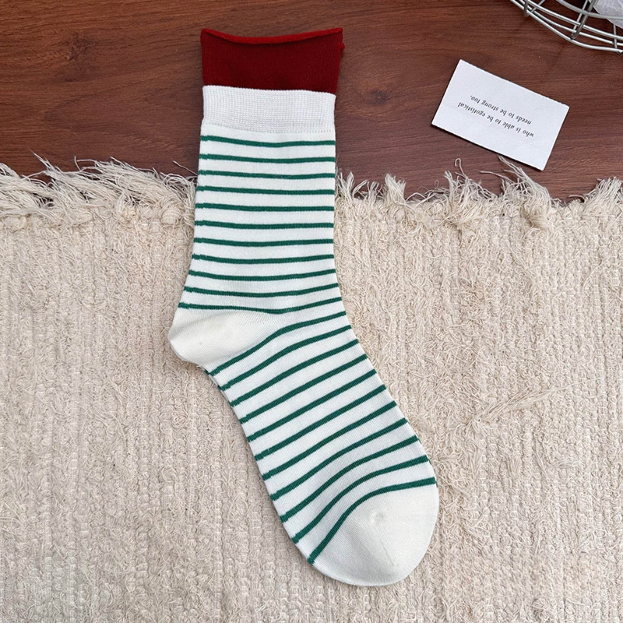 Women's Varsity Stripe Athleisure Socks - Single Pair