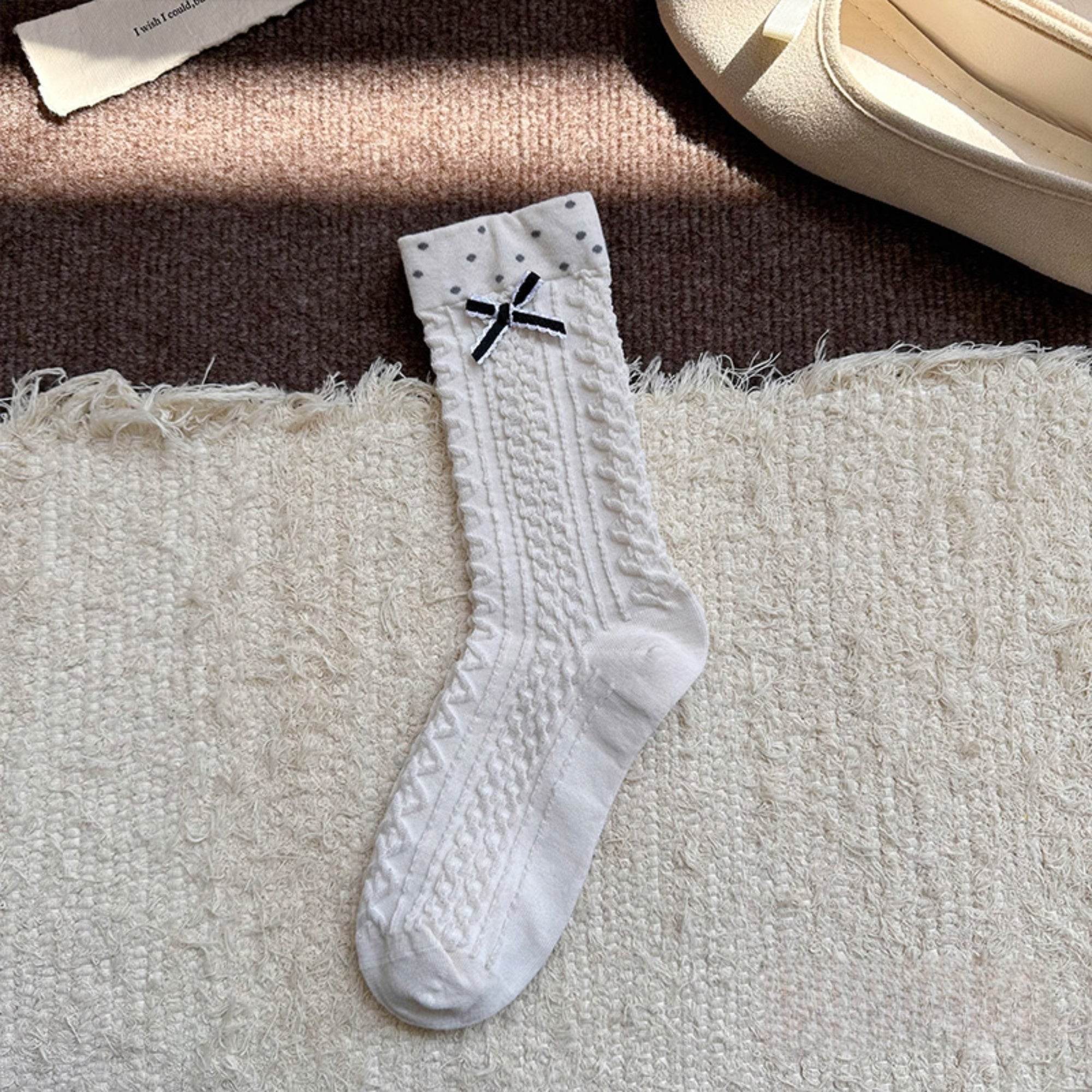 Women's Coquette Aesthetic Crew Socks - Single Pair