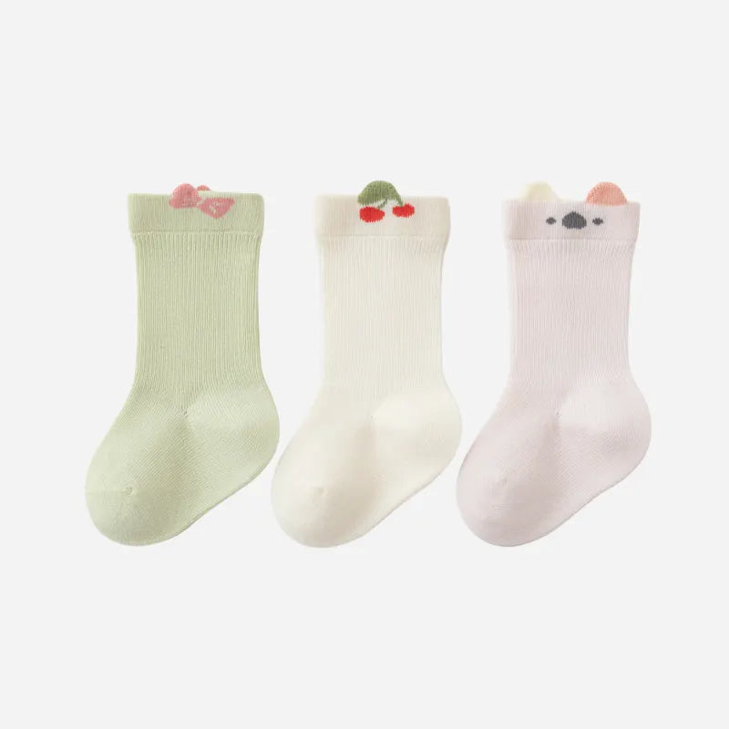 Babies Peekaboo Tab Socks-3 Pairs