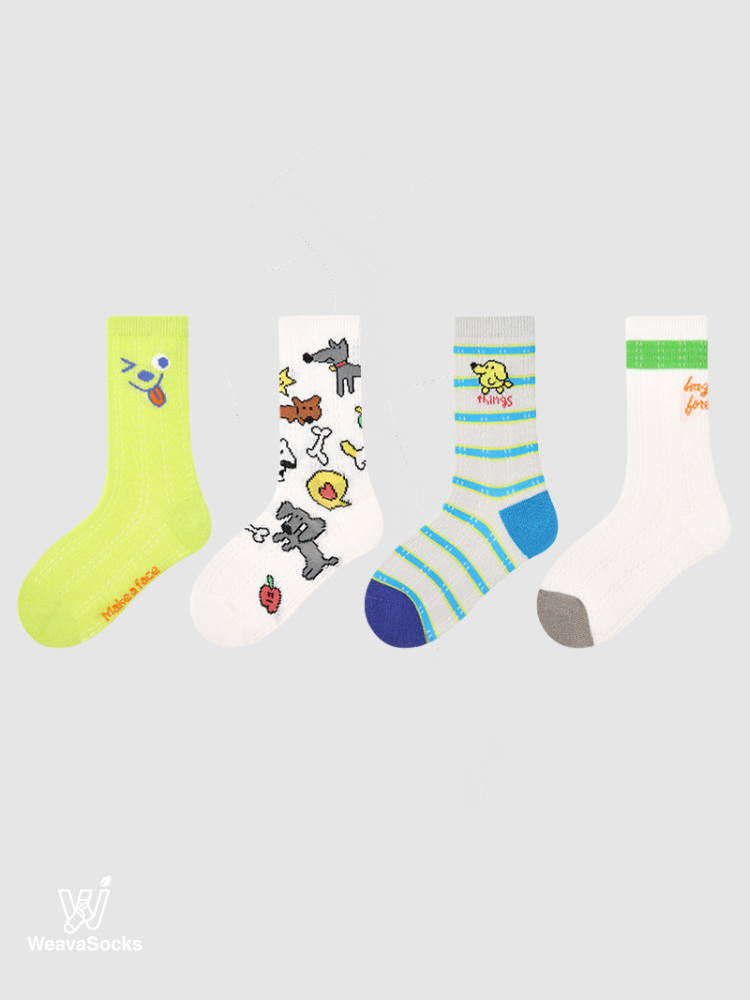 Kids' Graffiti Woof Pack-4 Pack