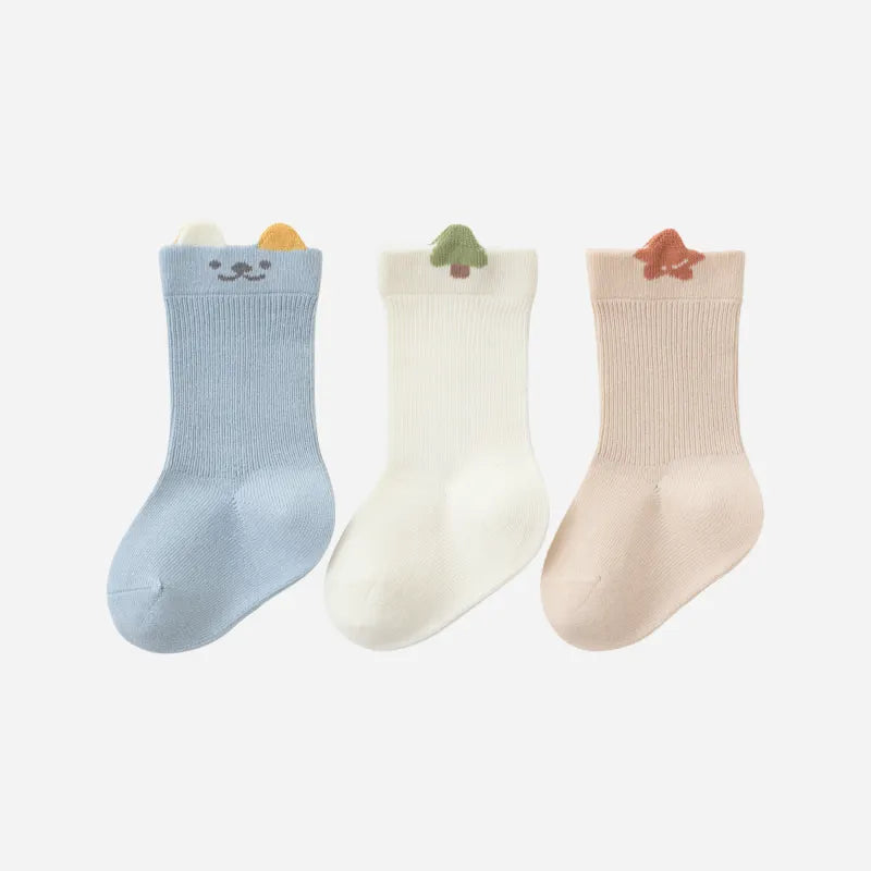 Babies Peekaboo Tab Socks-3 Pairs
