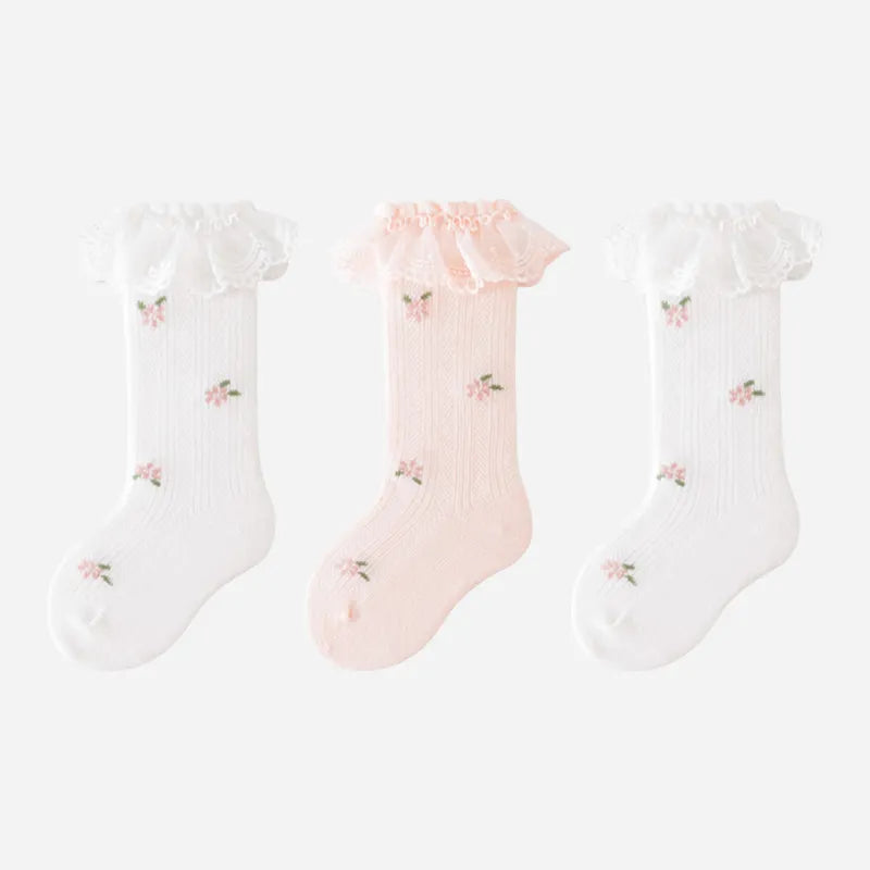 Babies The Fairytale Bloom Knee-Highs-3 Pairs
