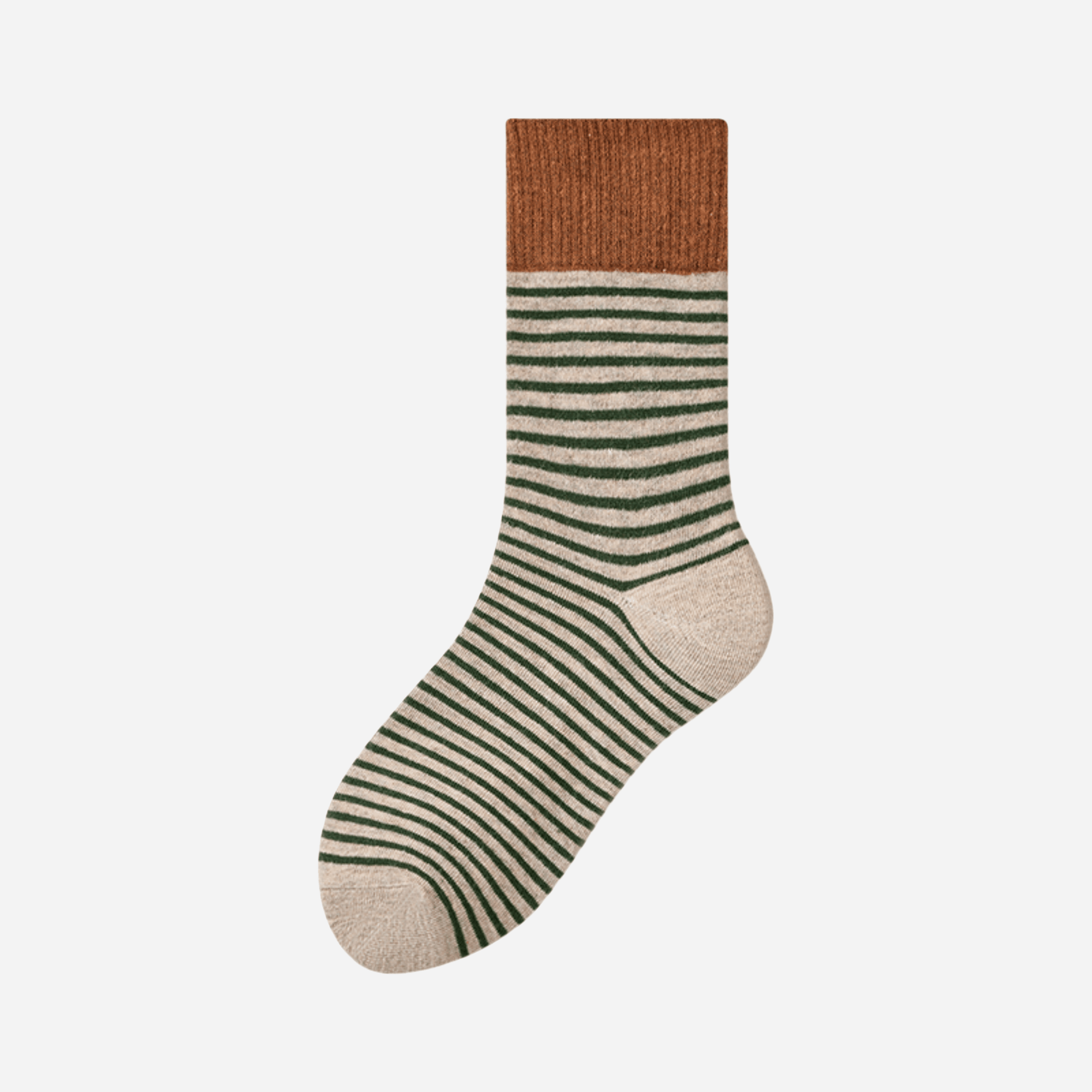 Women's Color Block Cuff Striped Socks - Single Pair