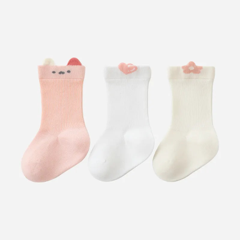 Babies Peekaboo Tab Socks-3 Pairs