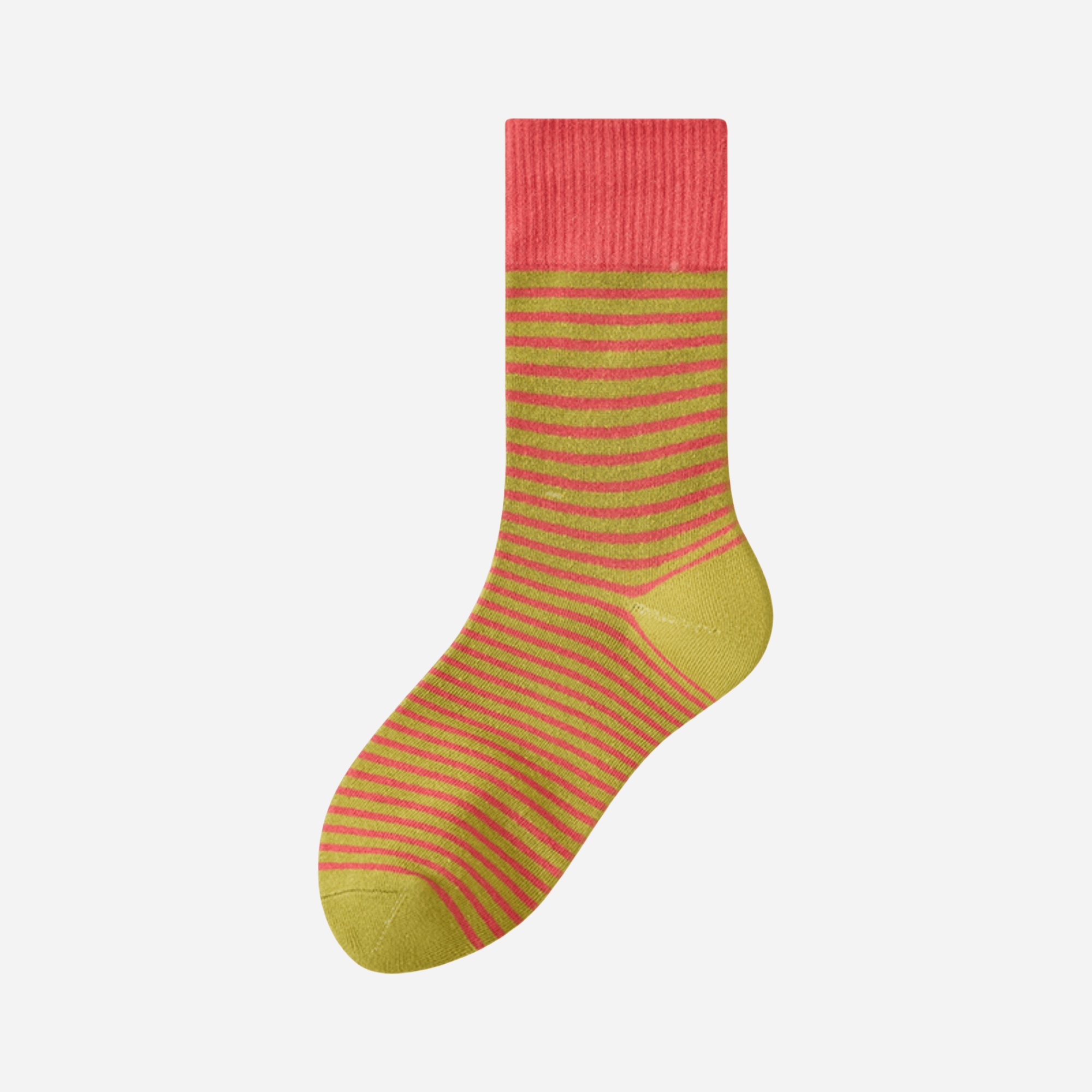 Women's Color Block Cuff Striped Socks - Single Pair
