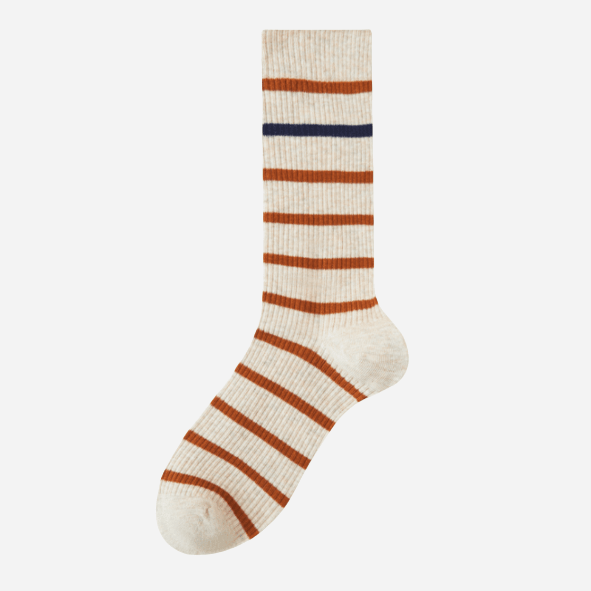 Women's Varsity Stripe Ribbed Socks - Single Pair