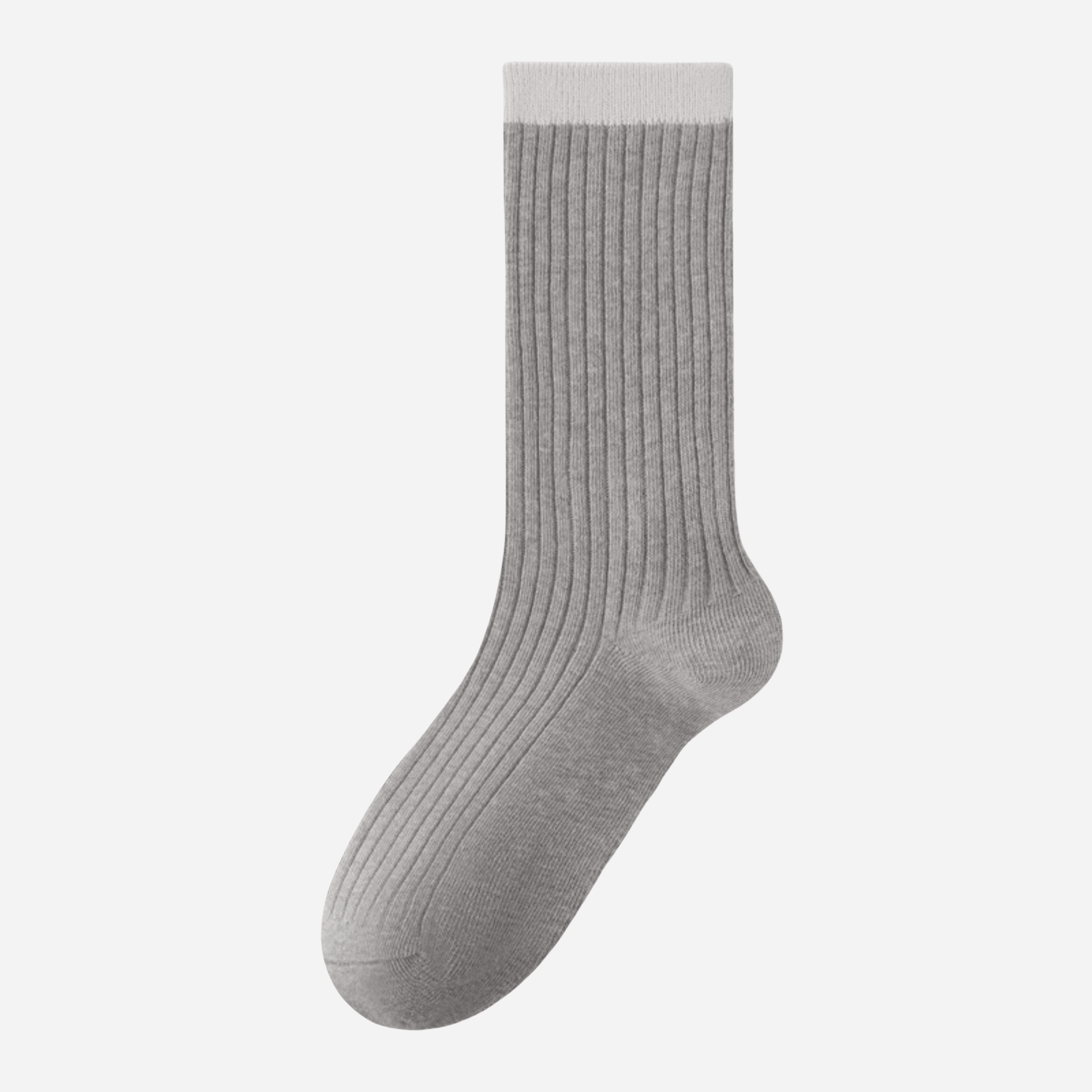 Women's Colorblock Cuff Ribbed Crew Socks - Single Pair