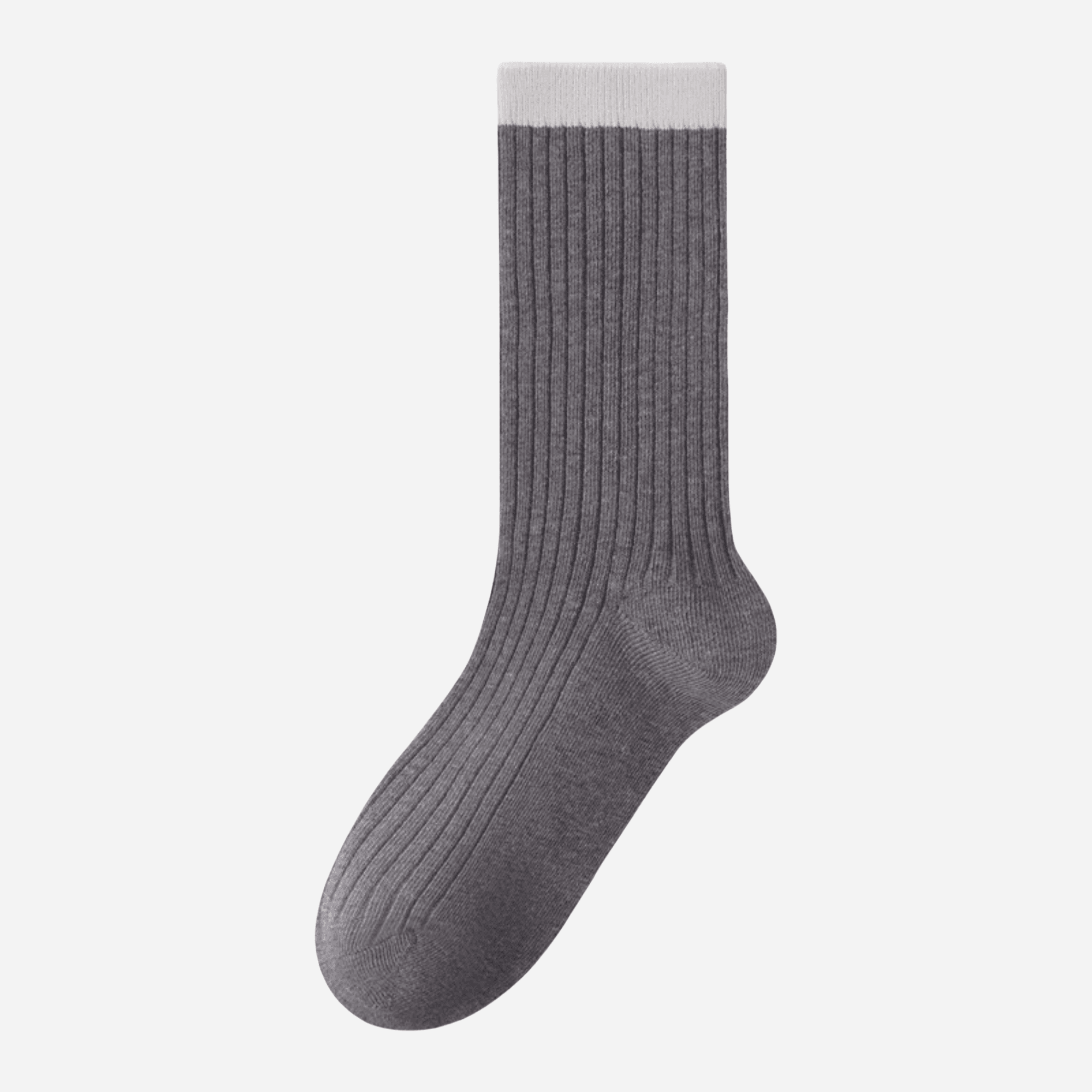 Women's Colorblock Cuff Ribbed Crew Socks - Single Pair