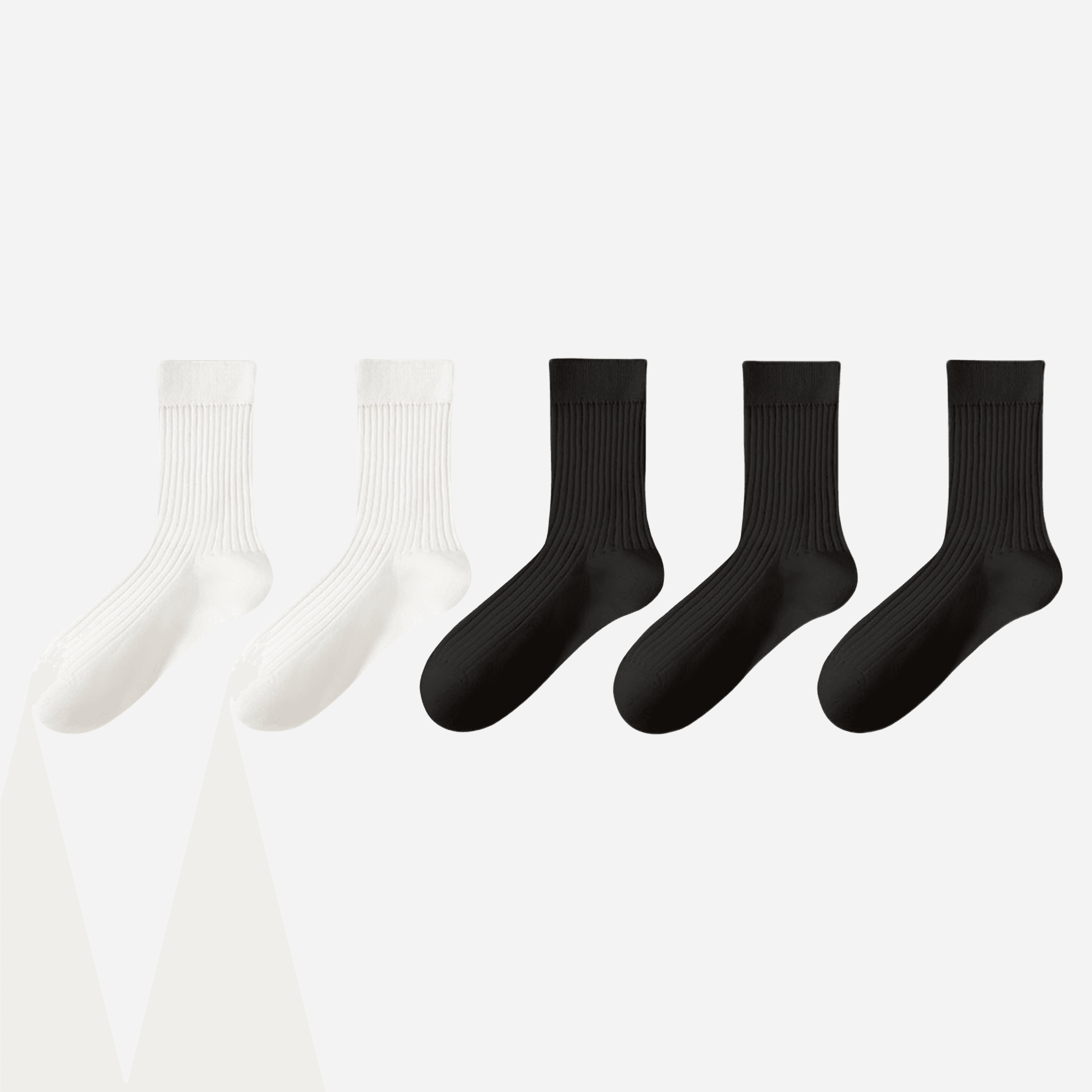 Men's All-Weather Ribbed Socks-5 Pack - Weavasocks