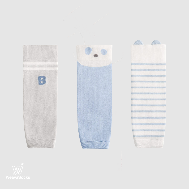 Babies' Sunshine & Sprouts Knee Guard Socks-3 Pack